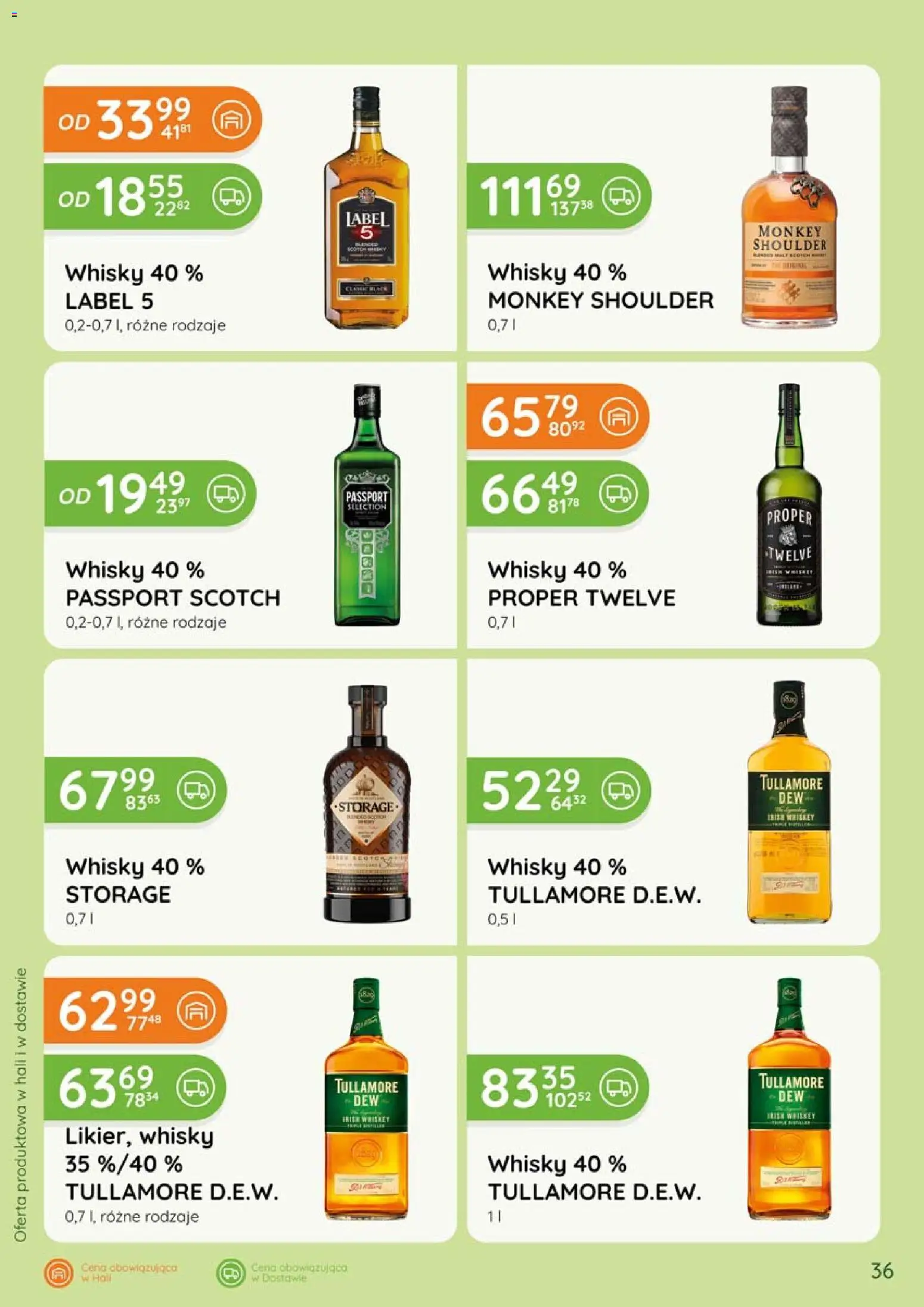 Eurocash gazetka - Katalog Alkoholowy od 01.05.2026 | Strona: 36 | Produkty: Monkey shoulder, Whisky