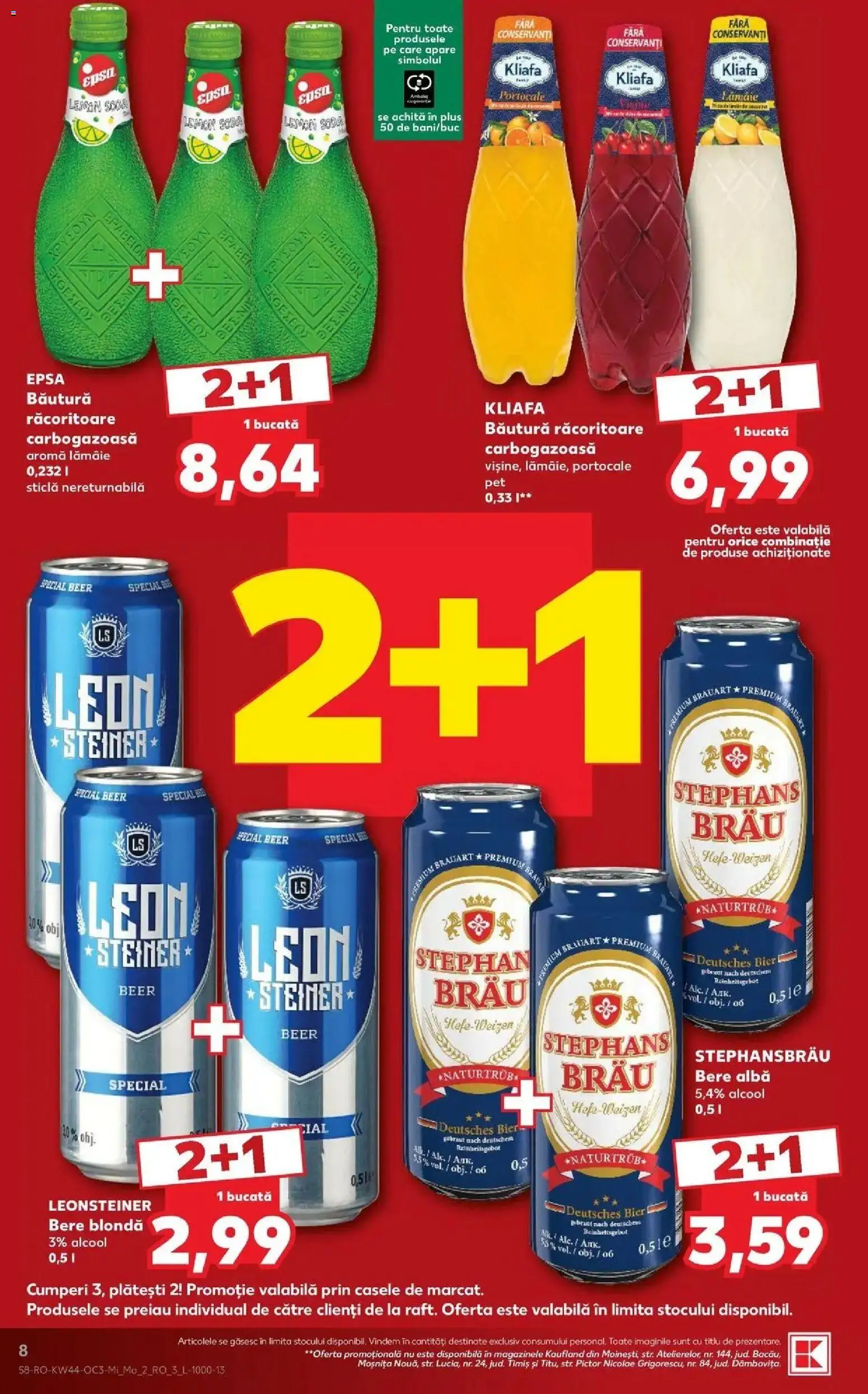 Kaufland Cluj-Napoca 28.10.2026 - Revista si Oferta | Pagină: 8 | Produse: Premium, Bere, Portocale, Plus
