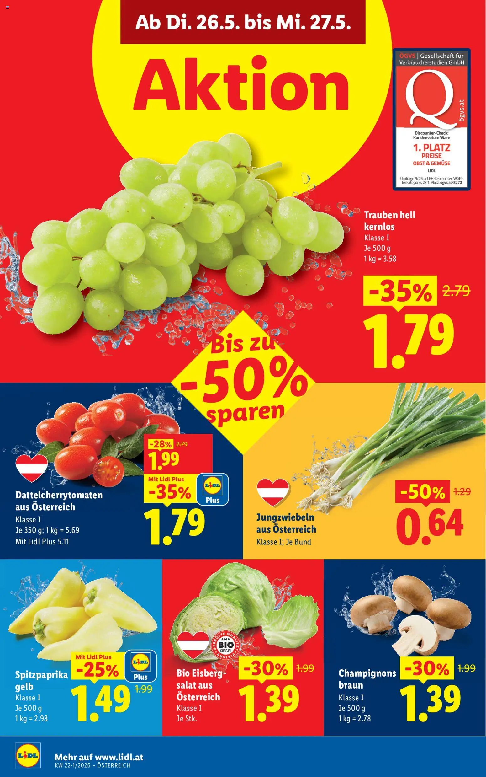 Lidl - Flugblatt gültig ab 21.05.2026 | Seite: 37 | Produkte: Salat, Gemüse, Obst