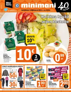 Minimani-mainoslehti voimassa 14/10/2026 alkaen