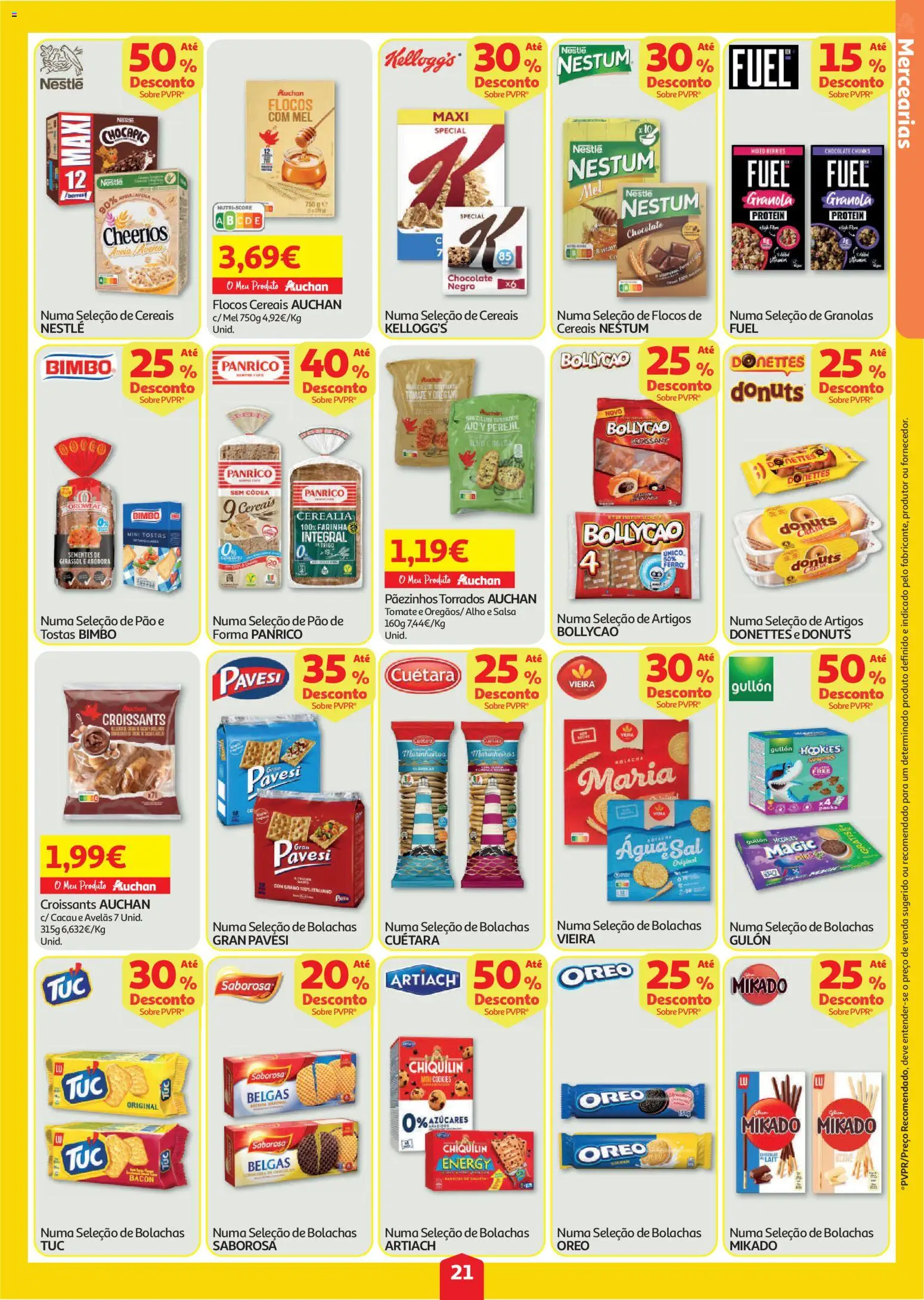 Auchan folheto │ válido de 30/07/2026 | Página: 21 | Produtos: Ferro, Nestlé, Chocolate, Flocos