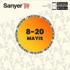 08.05.2026 tarihinden itibaren geçerli olan Sarıyer kataloğu önizlemesi