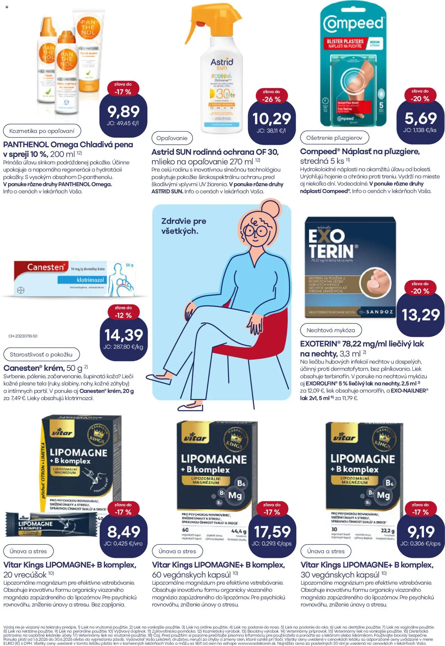 Nové Vaša lekáreň akcie – leták je platný od 01.06.2026 | Strana: 12 | Produkty: Limetka, Mlieko