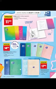 Náhled letáku Biedronka Polsko leták - Do mojej szkoły idę oferta od 20.07.2026 | Strana: 63 | Produkty: Finest, Notebook
