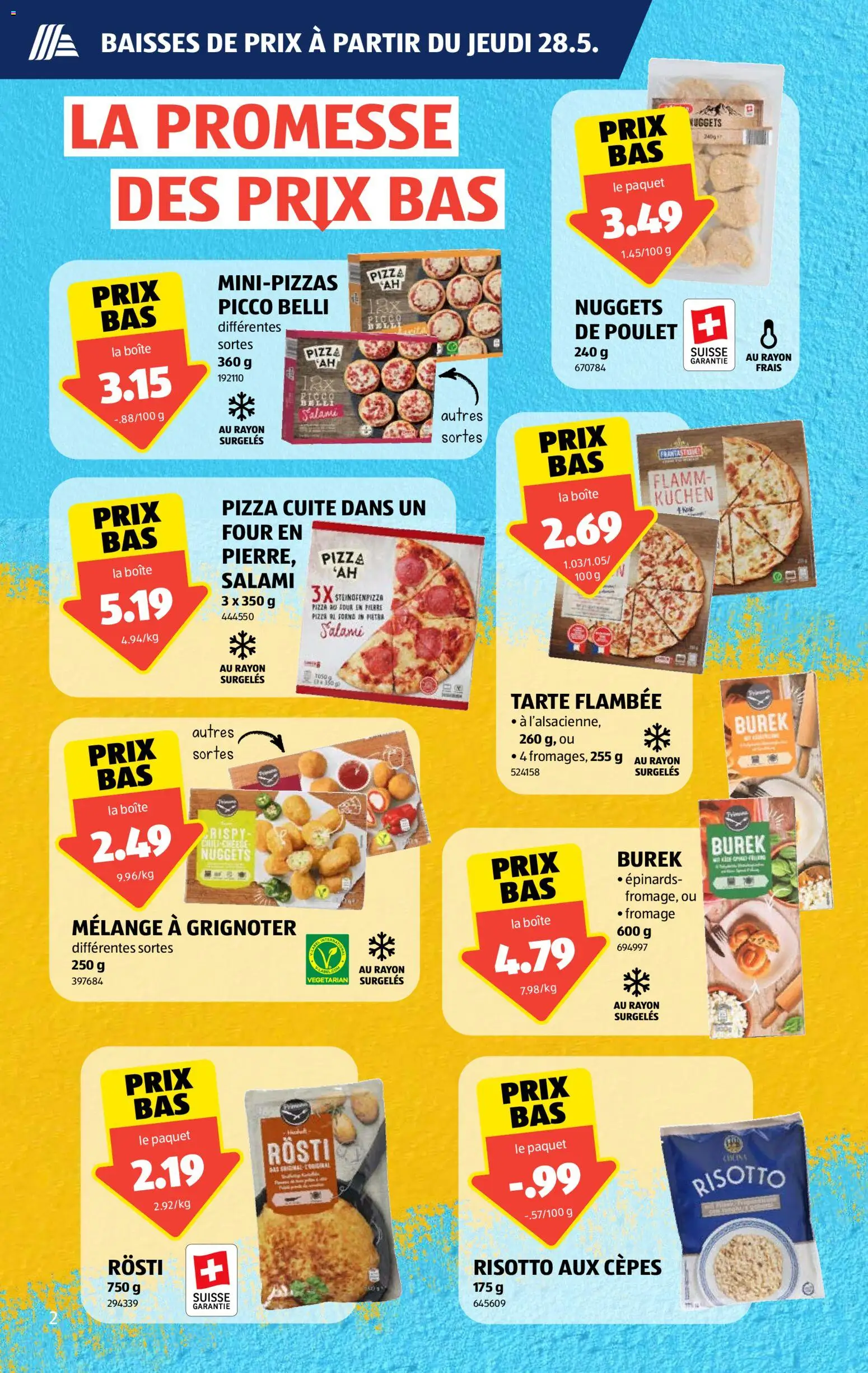 Aldi aktionen FR – gültig ab 28.05.2026 | Seite: 2 | Produkte: Salami, Pizza, Chili