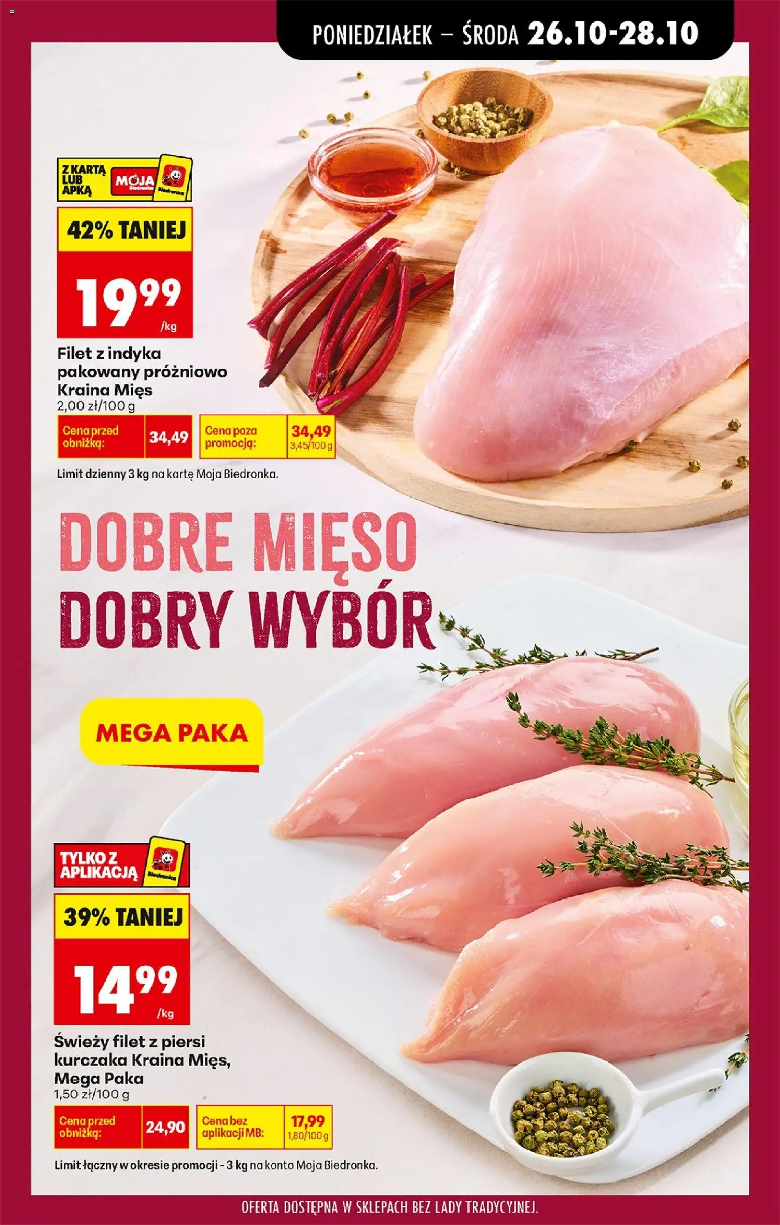 Biedronka Polsko leták - Codziennie niskie ceny od 26.10.2026 | Strana: 39 | Produkty: Filet