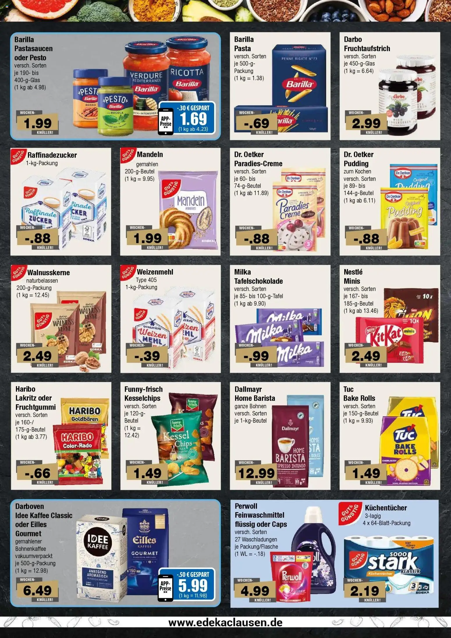 Edeka Prospekt Hamburg (ab 19.10.2026) » Angebote Online | Seite: 6 | Produkte: Mehl, Barilla pesto, Milka, Dallmayr