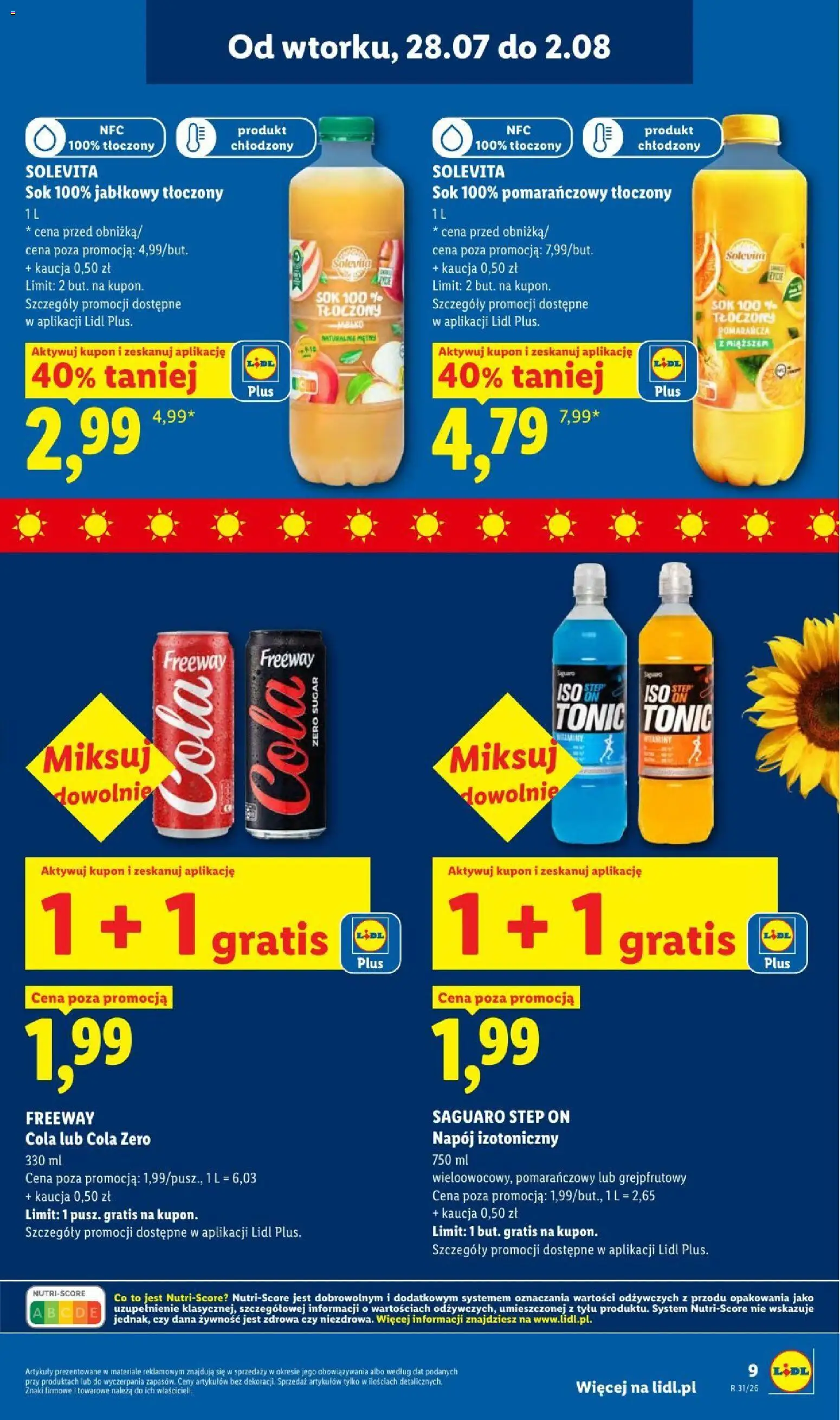 Lidl gazetka - Pol'and'Rock od 28.07.2026 | Strona: 9 | Produkty: Sok