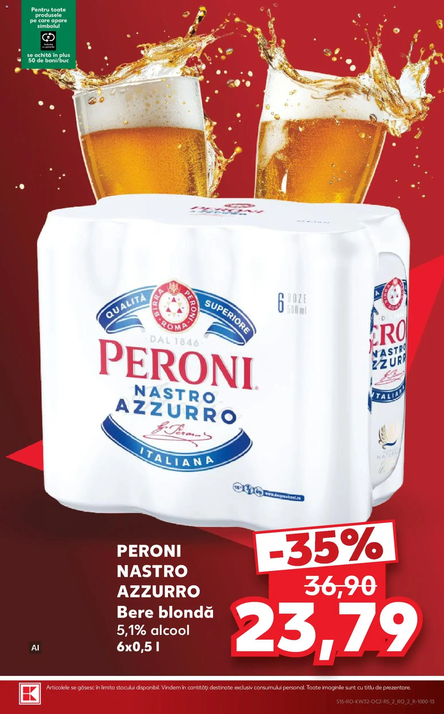 Noul catalog Kaufland – valabil de la 05.08.2026 | Pagină: 15 | Produse: Bere