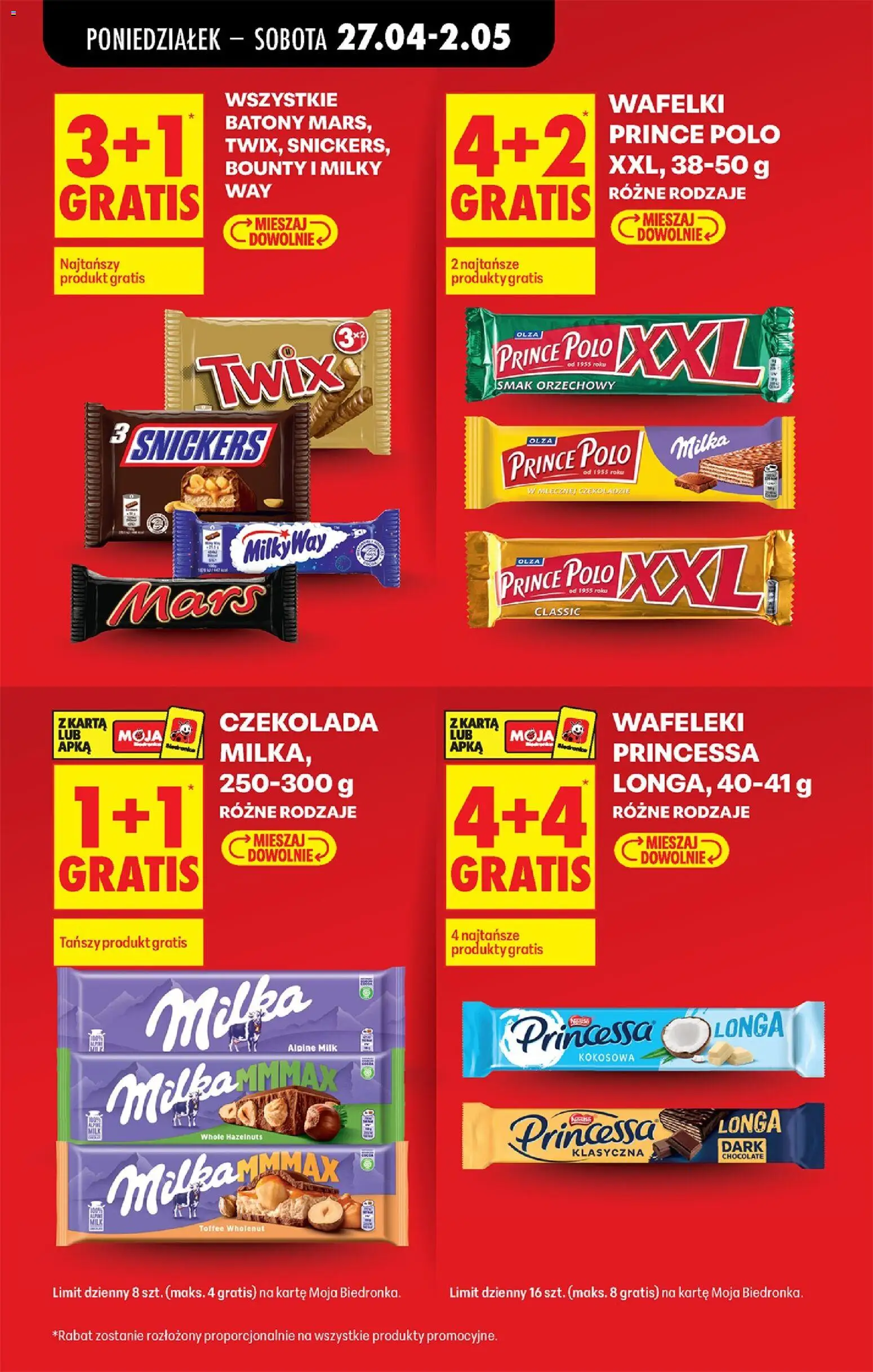 Biedronka gazetka od poniedziałku od 27.04.2026 | Strona: 43 | Produkty: Karta, Schab, Mięso, Schab wieprzowy