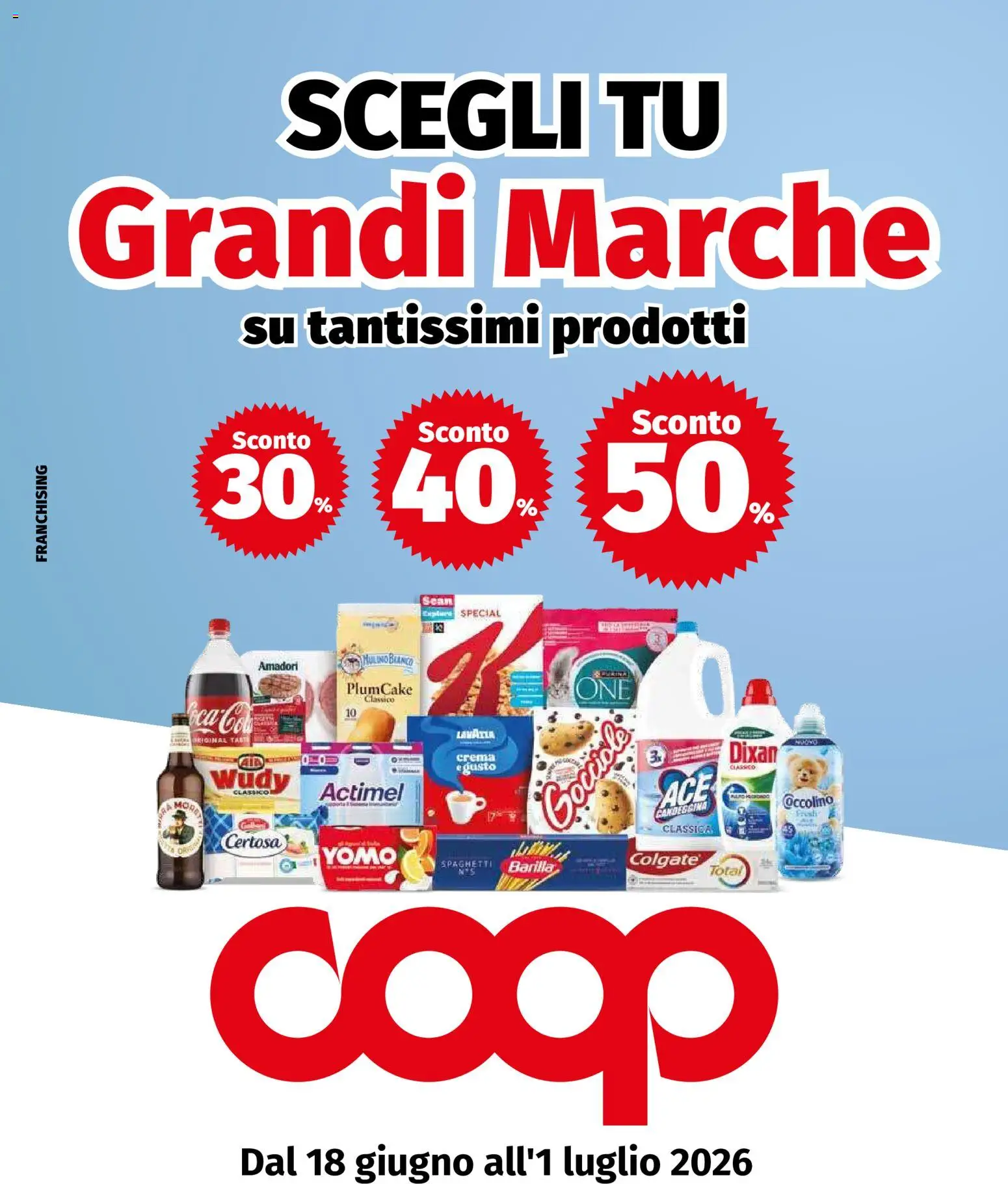 Volantino COOP del 18.06.2026 | Pagina: 1 | Prodotti: Crema, Plumcake, Lavazza