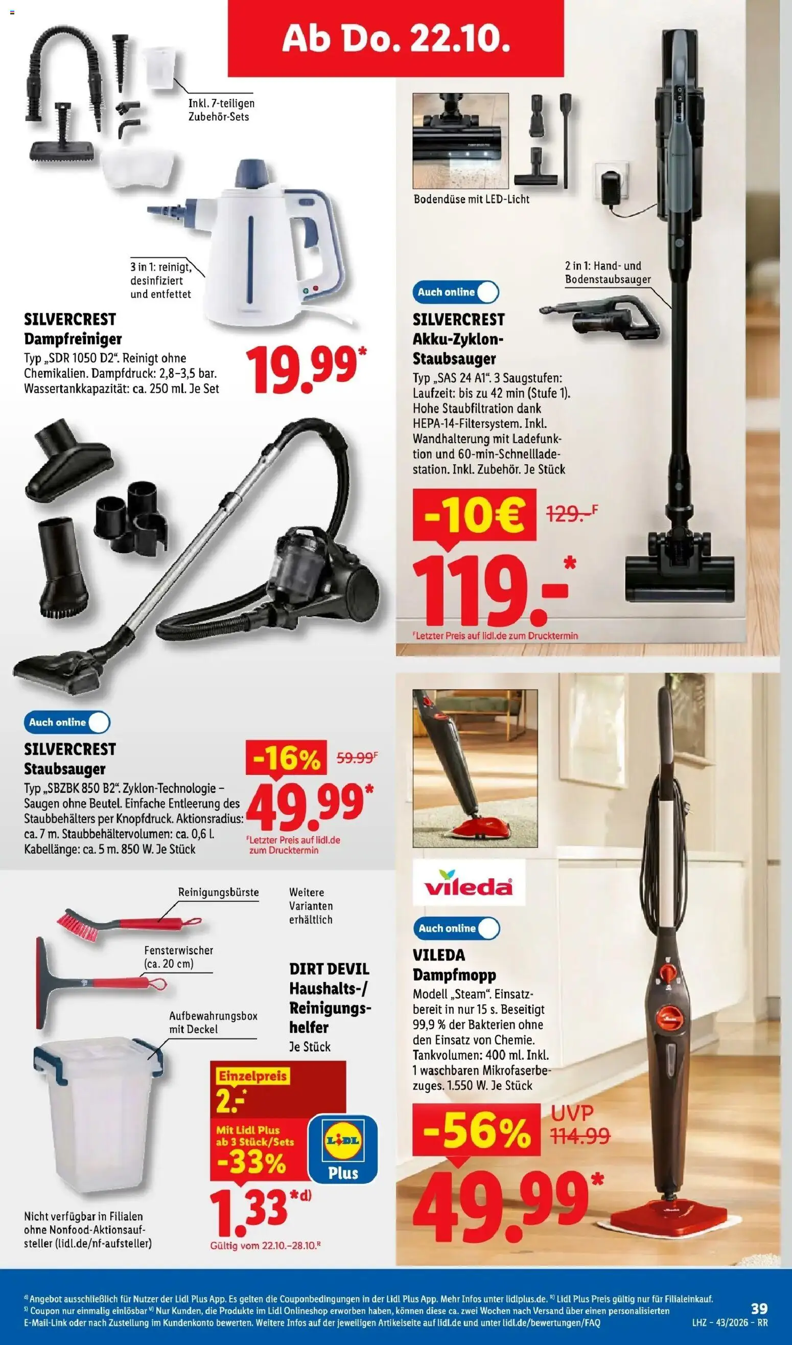 Lidl Prospekt Zülpich (ab 19.10.2026) zum Blättern » Angebote | Seite: 61 | Produkte: Staubsauger, Box