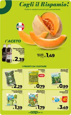 Anteprima del volantino COOP volantino Superstore Sicilia valido a partire dal 31/07/2026 | Pagina: 19 | Prodotti: Rucola, Frutta, Melone, Lattuga