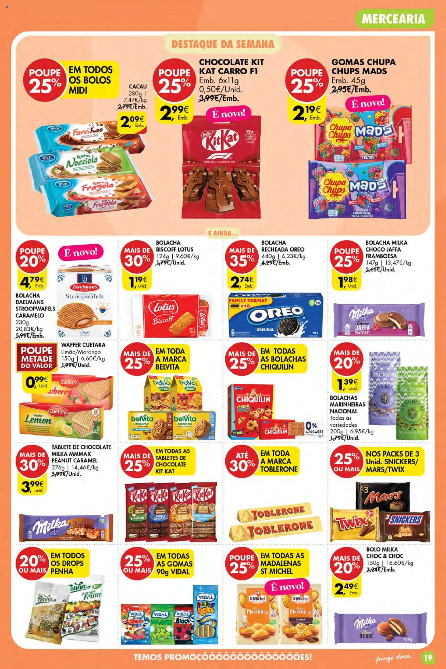 Pingo Doce Poupe Esta Semana Açores │ válido de 06/08/2026 | Página: 19 | Produtos: Mercearia, Bolachas, Cacau, Frutas