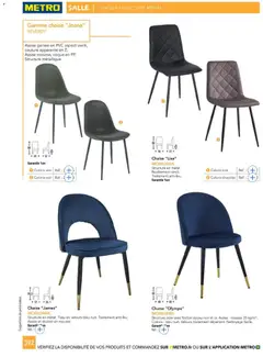 METRO - Prévisualisation de METRO - CHR Équipement valide à partir de 01/01/2025 | Page: 392 | Produits: Chaises, Mousse, Couture, Chocolat