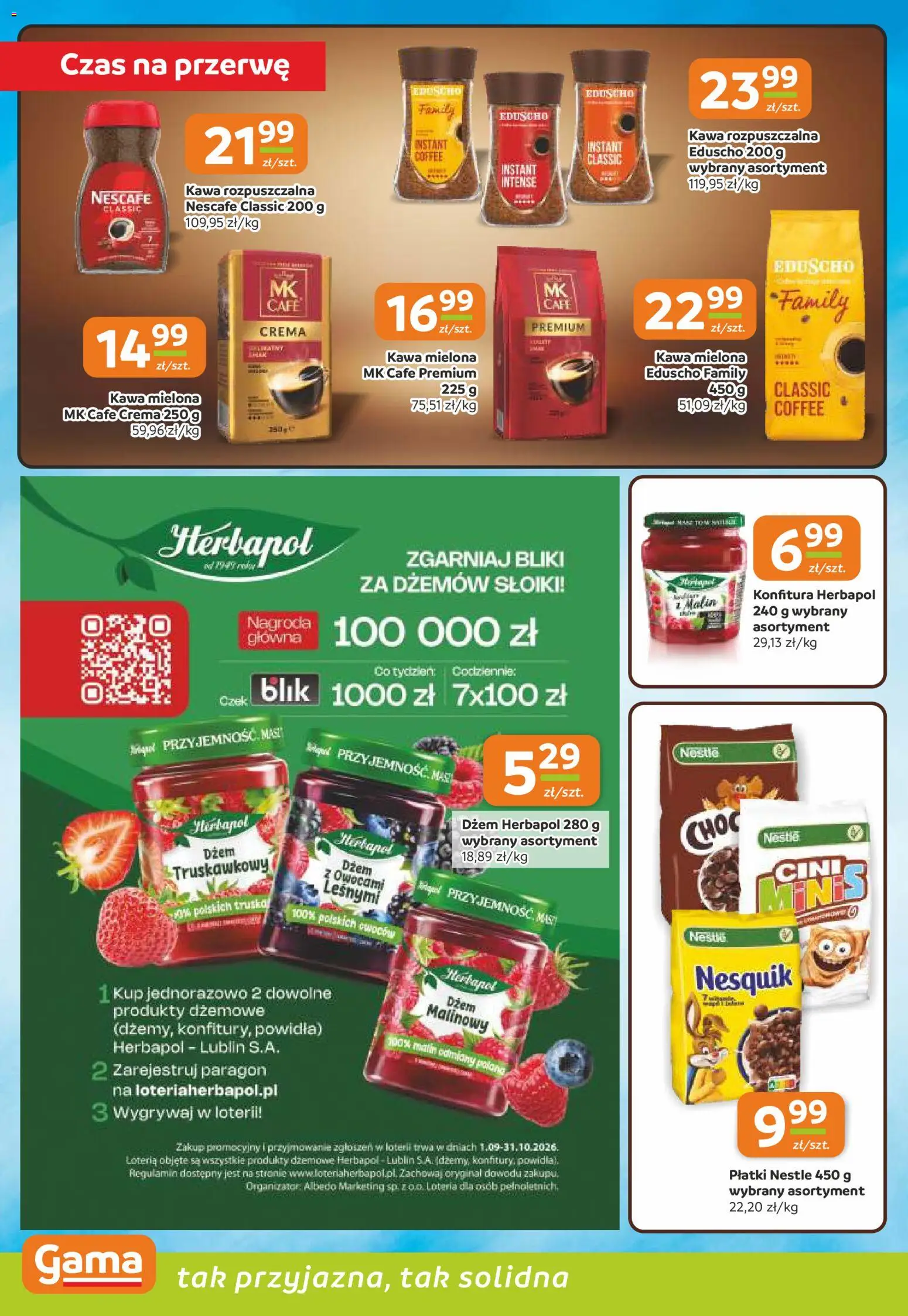 Gama gazetka od 10.09.2026 | Strona: 6 | Produkty: Nescafe, Kawa, Płatki, Kawa mielona