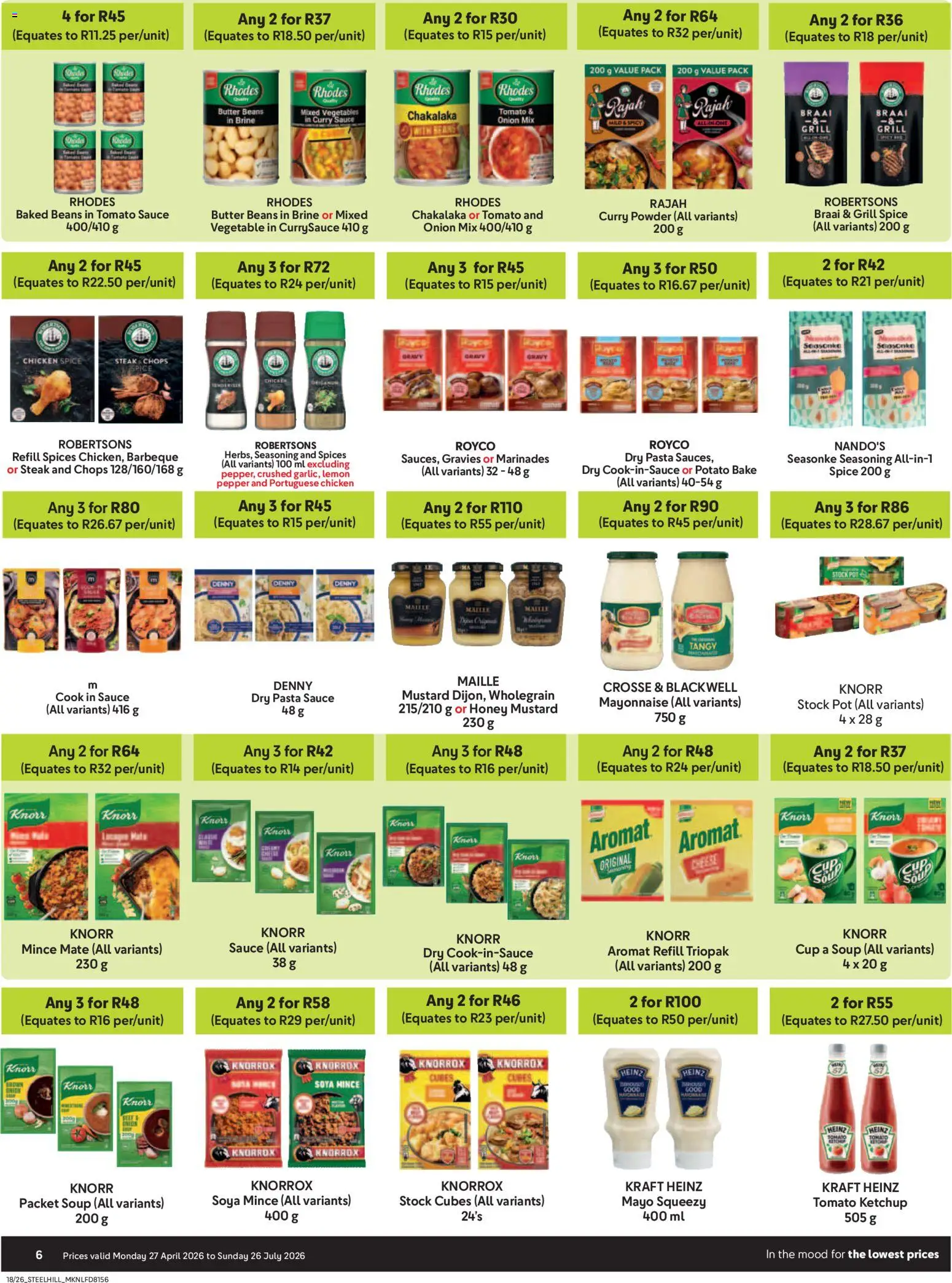 New Makro catalogue – valid from 27.04.2026 | Page: 6 | Products: Steak, Chicken, Spices, Pepper