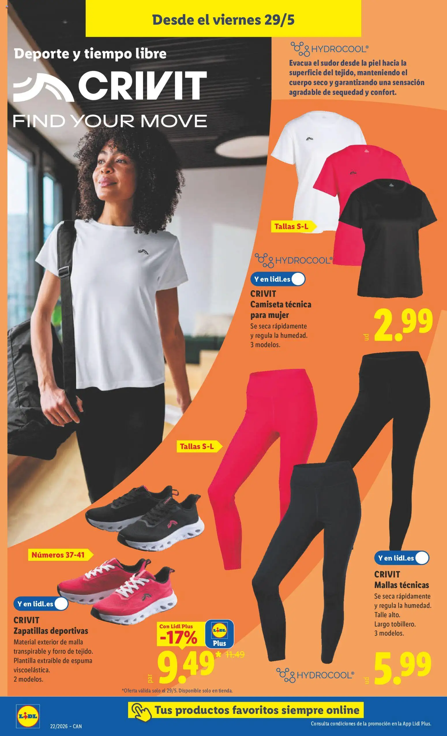 Lidl folleto de bazar │ válido desde el 25.05.2026 | Página: 26 | Productos: Zapatillas deportivas, Zapatillas