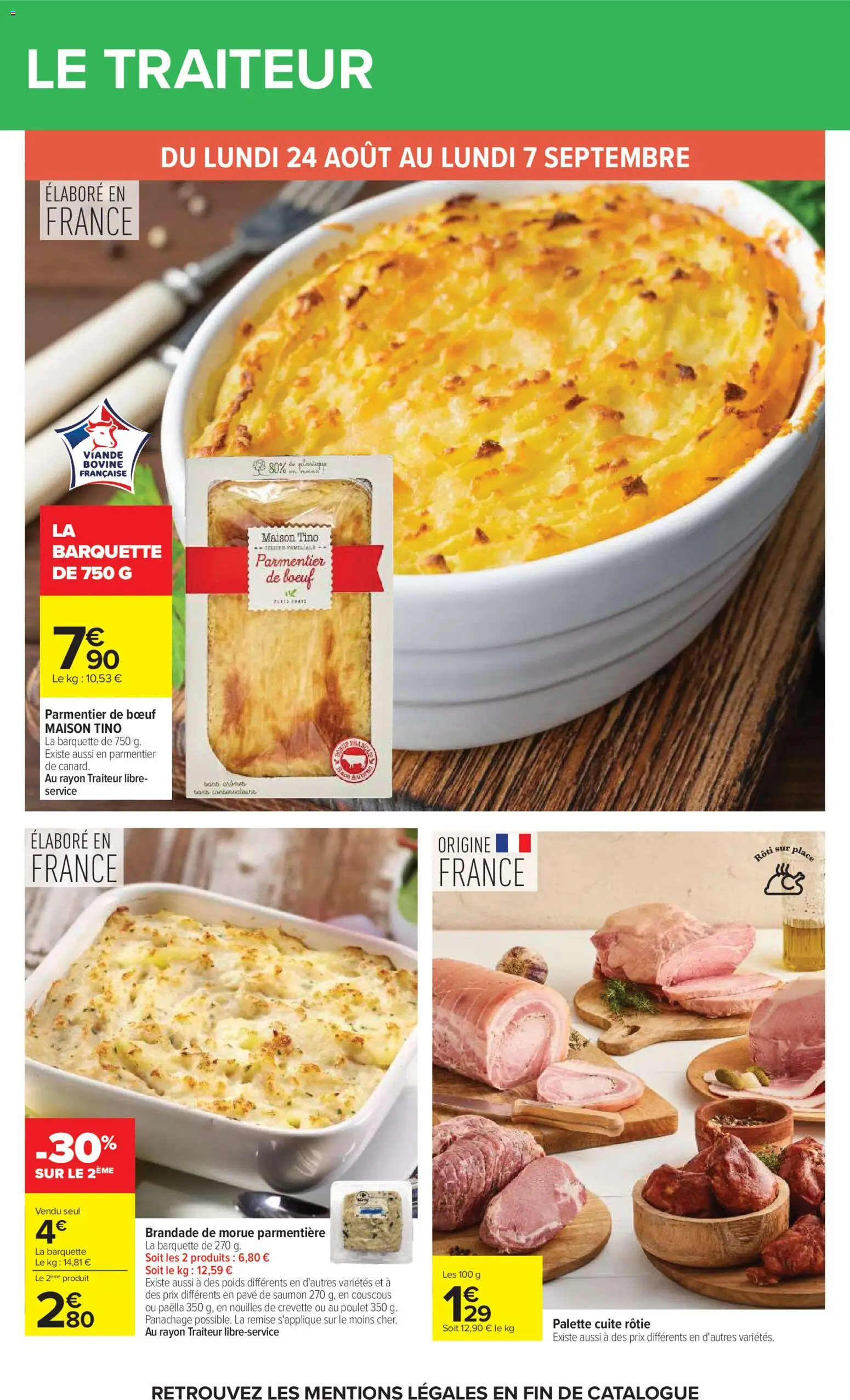 {H1} | Page: 29 | Produits: Pavé de saumon, Poulet, Viande, Viande bovine