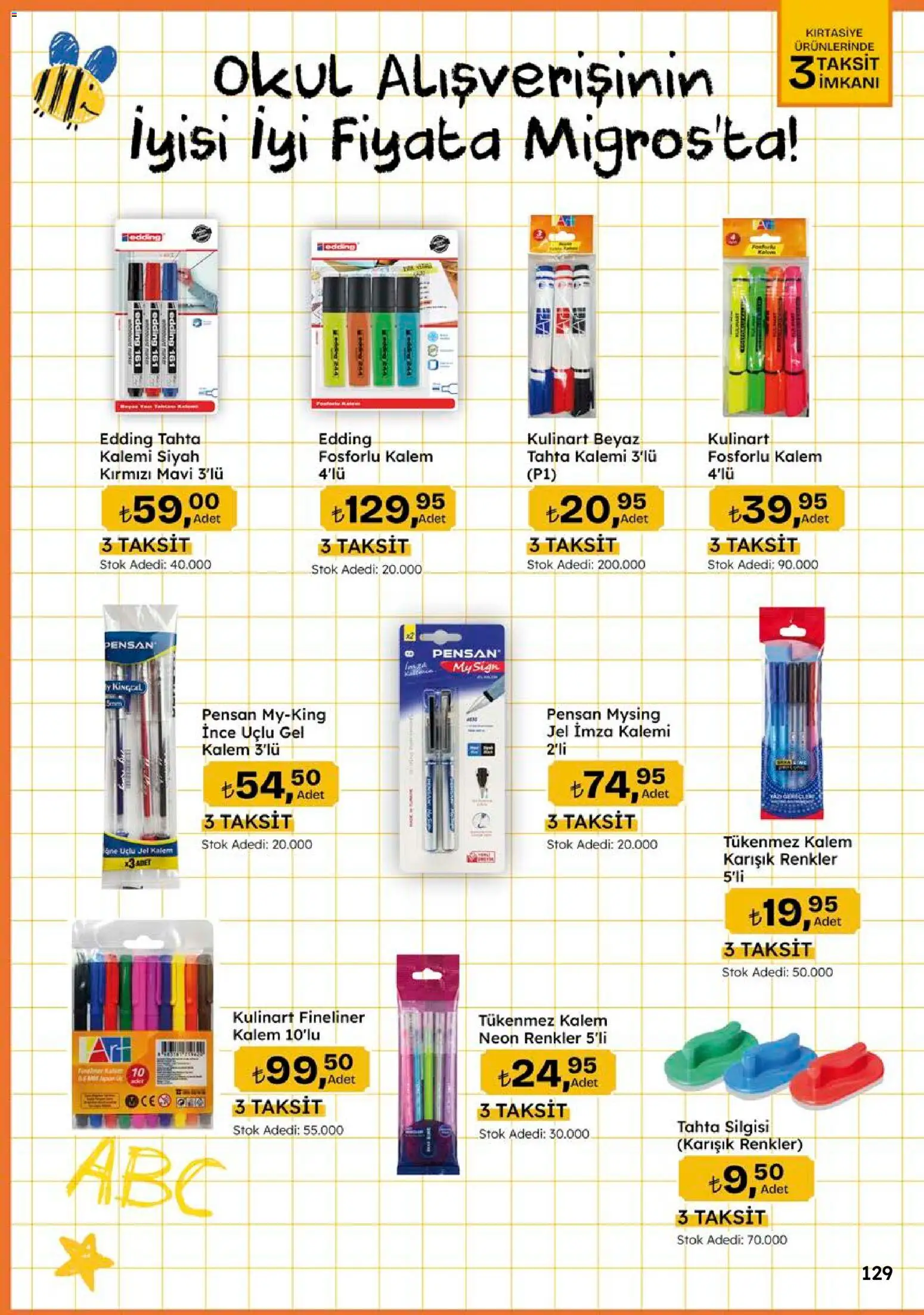 Migros Katalog - 5M Migroskop Dijital - 10 Eylül 2026 tarihinden itibaren geçerlidir | Sayfa: 129 | Ürünler: Tükenmez kalem, Imza kalemi, Tahta silgisi