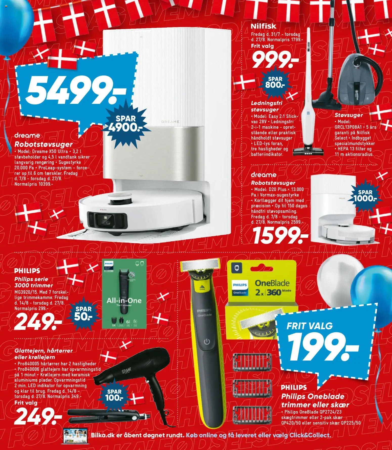 Bilka tilbudsavis – gyldig fra 14/08/2026 | Side: 21 | Produkter: Støvsuger, Krøllejern, Hårtørrer, Glattejern