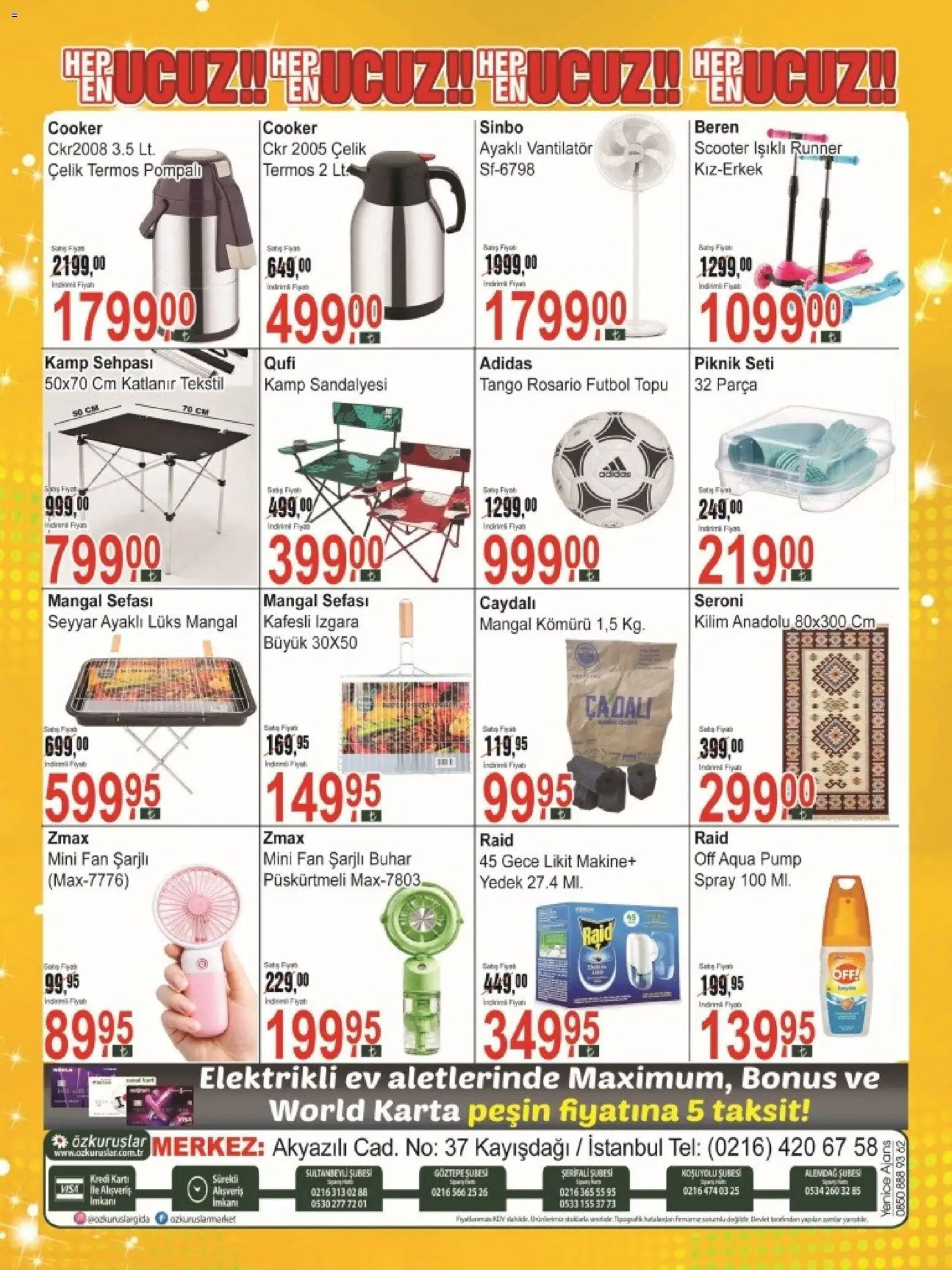 Özkuruşlar Katalog - 11 Temmuz 2026 tarihinden itibaren geçerlidir | Sayfa: 16 | Ürünler: Termos, Izgara, Vantilatör, Fan