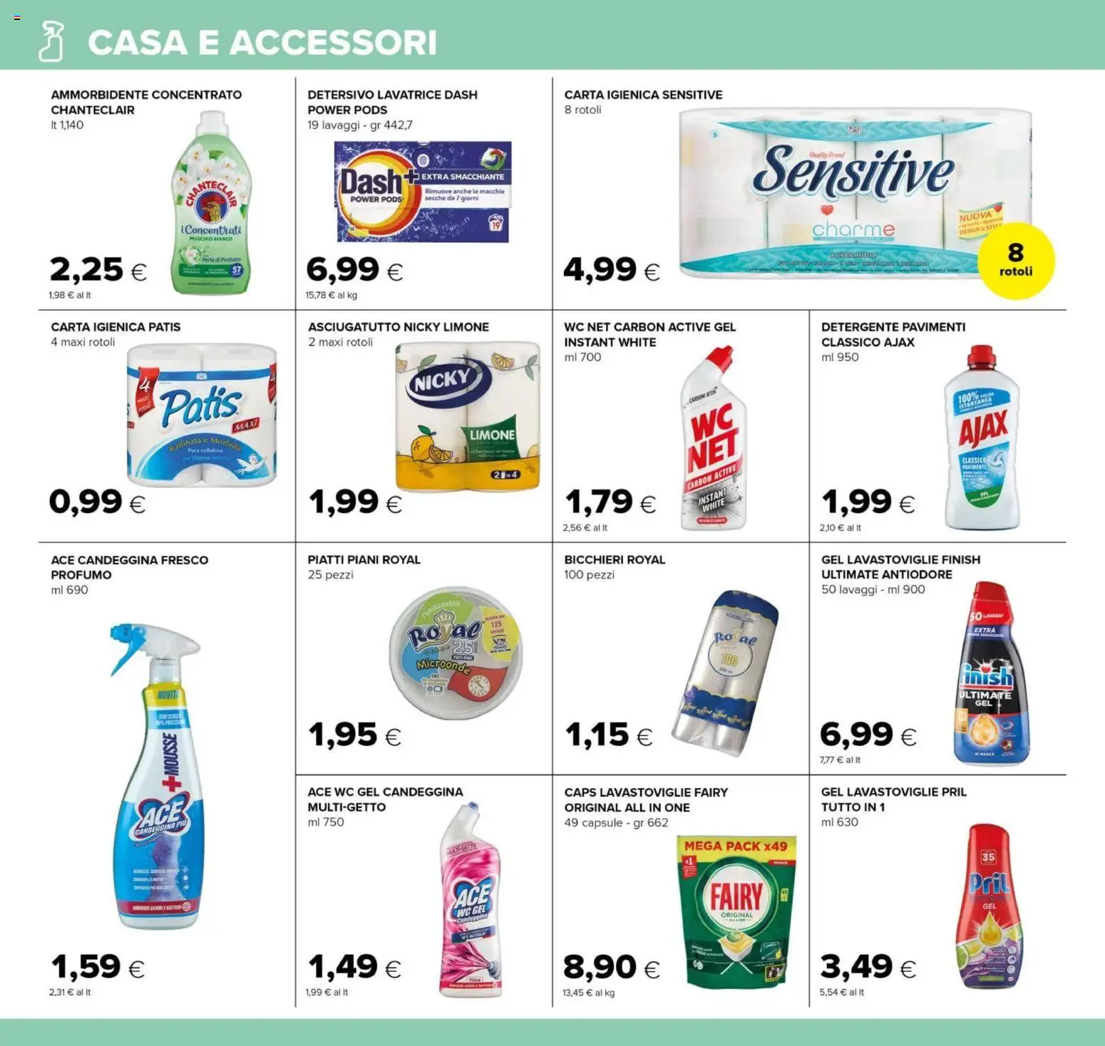 Volantino Oasi del 14/09/2026 | Pagina: 26 | Prodotti: Limone, Lavatrice, Gel detergente, WC