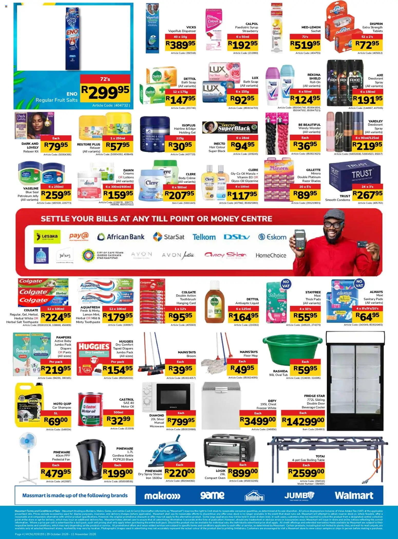 New Jumbo catalogue – valid from 29/10/2026 | Page: 4 | Products: Bath, Mop, Chips, Salt