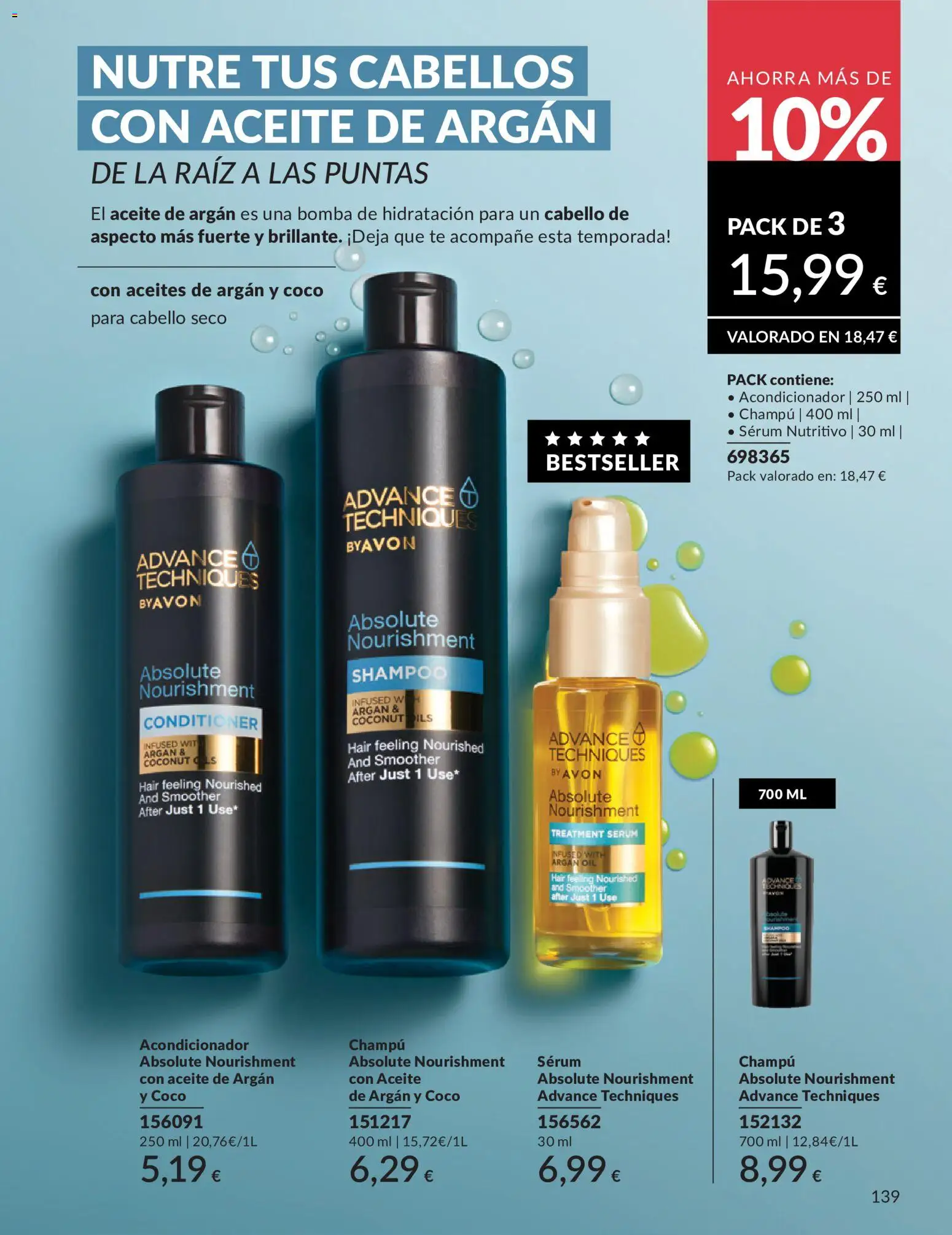 Catálogo AVON campaña 6 │ válido desde el 01.06.2026 | Página: 139 | Productos: Champú, Sérum, Aceite, Té