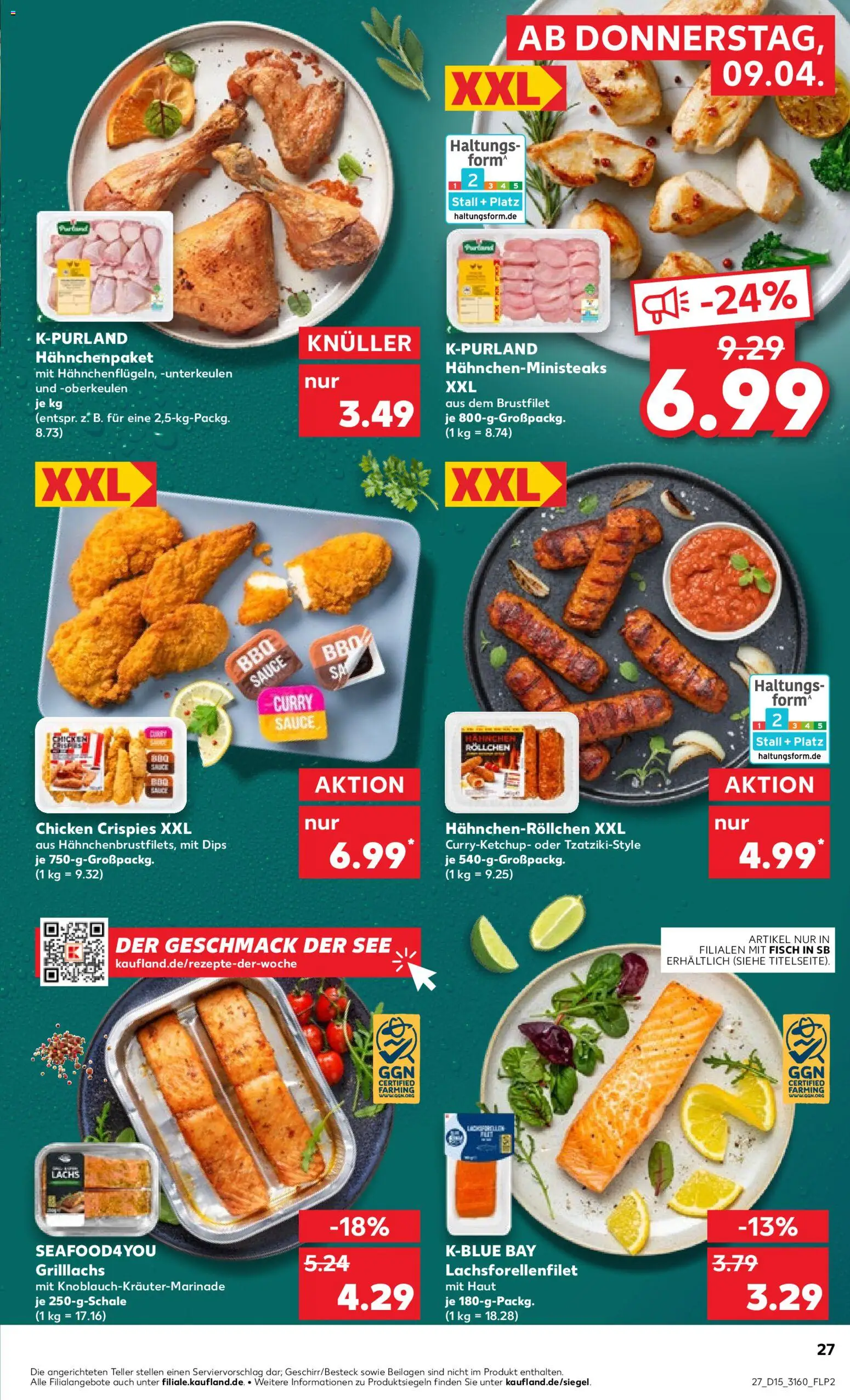 Kaufland Prospekt – gültig ab 09.04.2026 | Seite: 27 | Produkte: Fisch