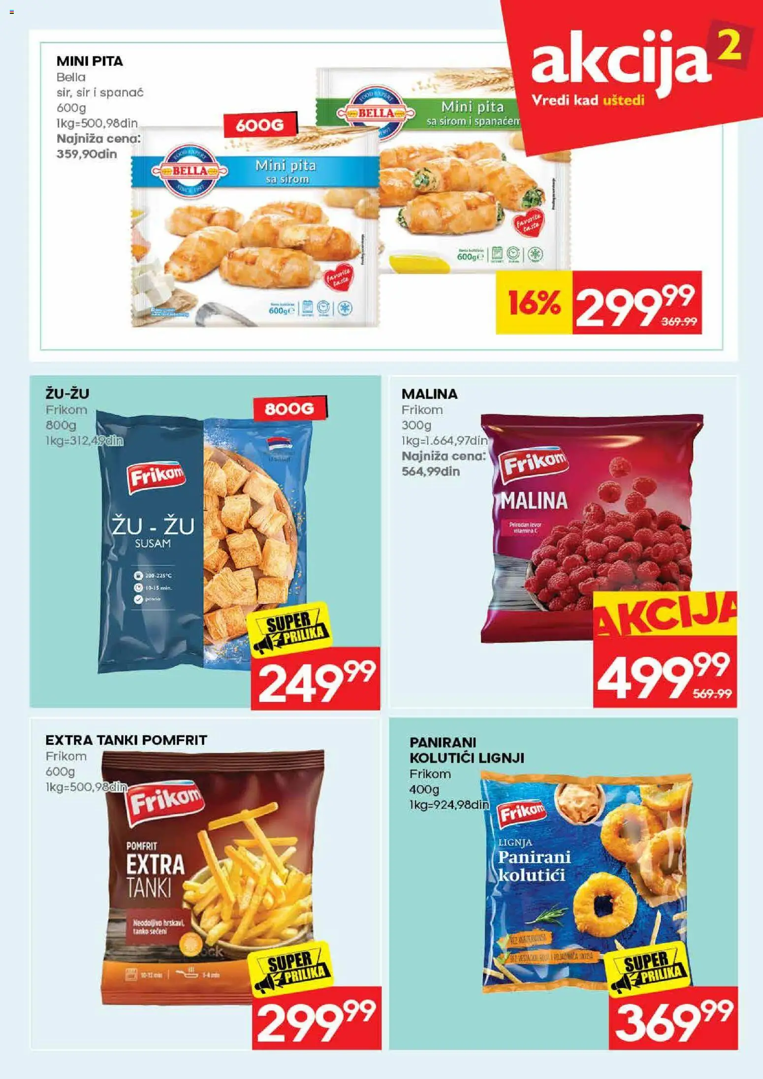 Idea katalog - važi od 31.08.2026 | Strana: 23 | Proizvode: Spanać, Malina, Sir, Pita