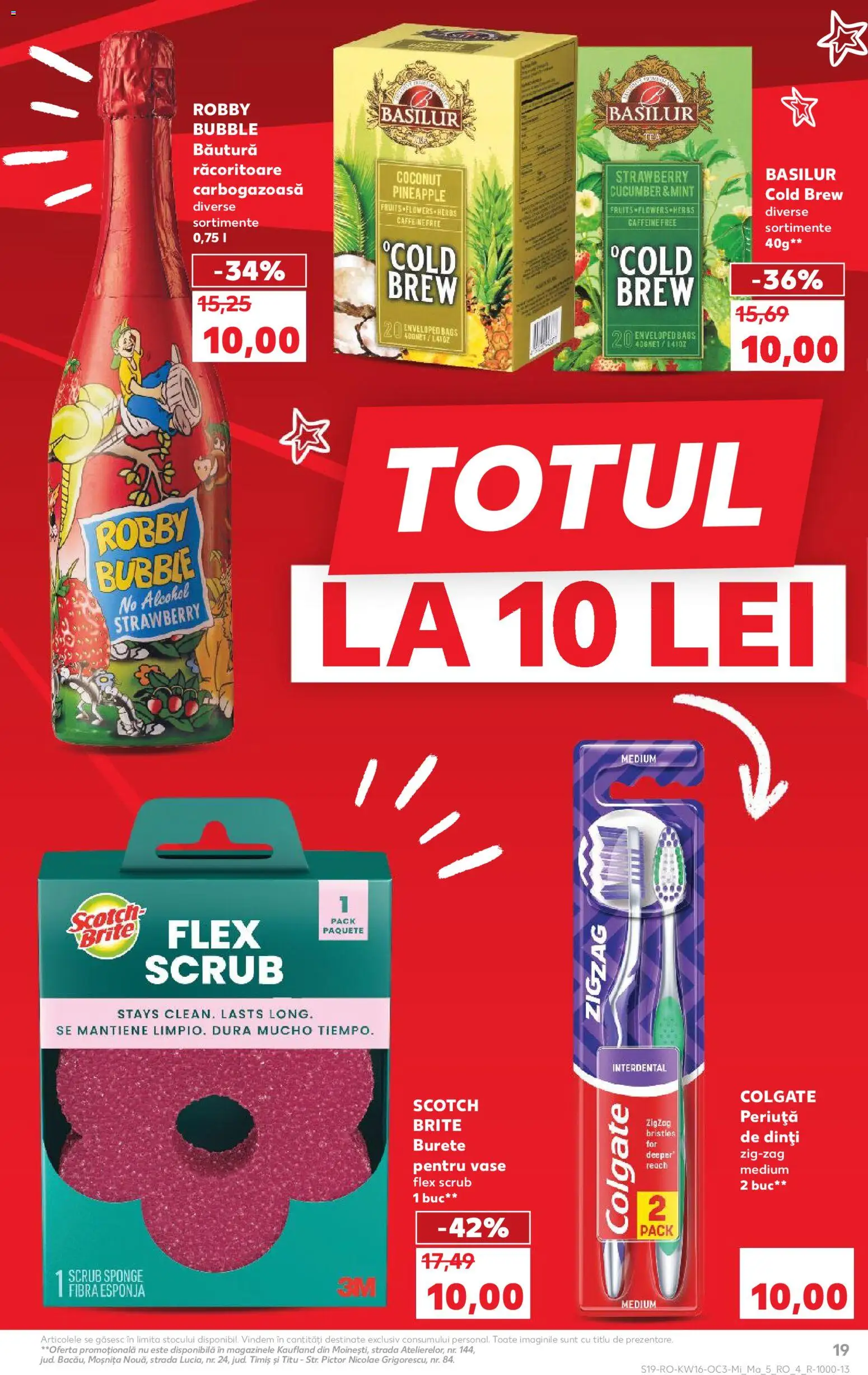 Noul catalog Kaufland – valabil de la 15.04.2026 | Pagină: 19 | Produse: Scrub, Burete, Periuță de dinți