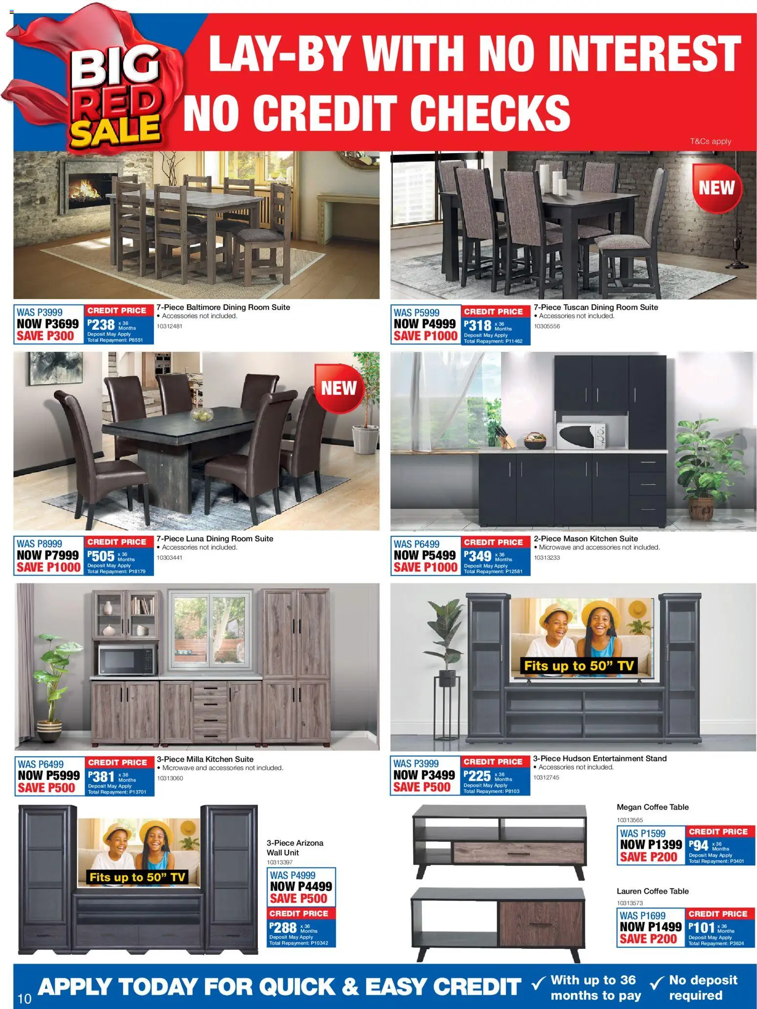 New OK Furniture catalogue – valid from 18.05.2026 | Page: 10 | Products: Coffee table, Table, Wall unit, Dining room suite