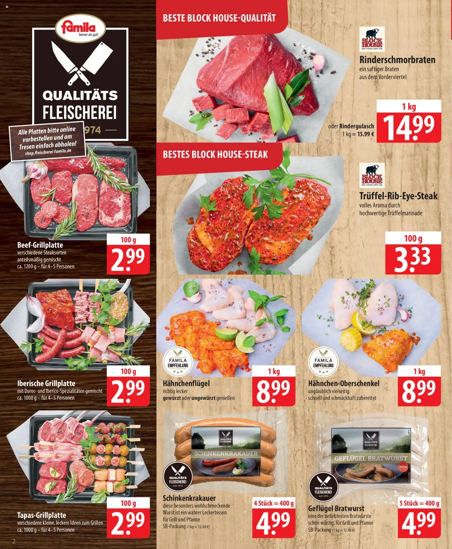 Famila Prospekt 	 – gültig ab 04.05.2026 | Seite: 2 | Produkte: Grill, Rindergulasch, Bratwurst, Wurst