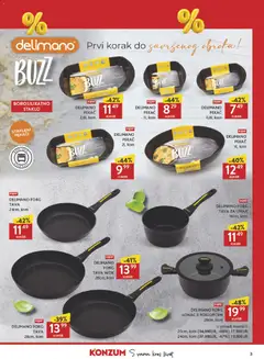 DELIMANO FORG LONAC S POKLOPCEM 28cm, kom, DELIMANO FORG LONAC S POKLOPCEM 28cm, kom - Pregled kataloga iz trgovine Konzum, vrijedi od 19.06.2026 | Stranica: 3 | Proizvodi: Umak, Delimano, Pan, Tava