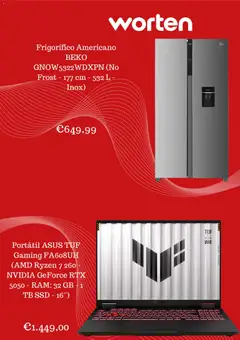 Pré-visualização Worten Promoções válido de 19.04.2026 | Página: 5 | Produtos: Frigorífico