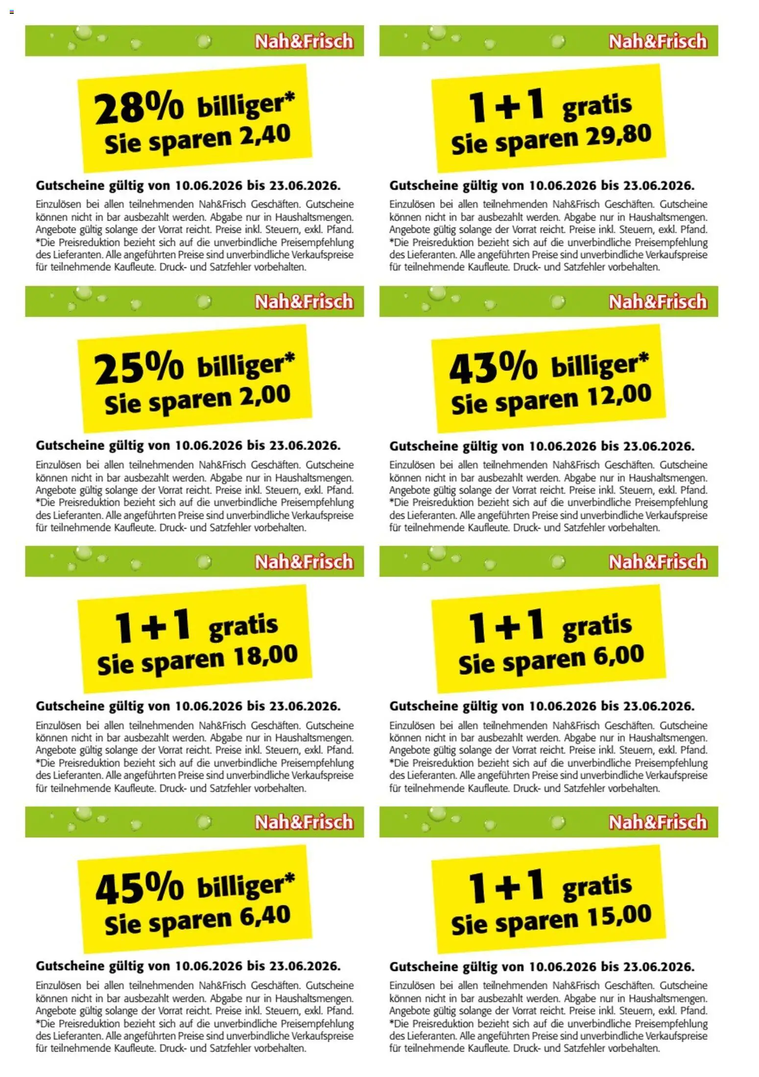 Nah und Frisch Fan-Gutscheinheft gültig ab 10.06.2026 | Seite: 8