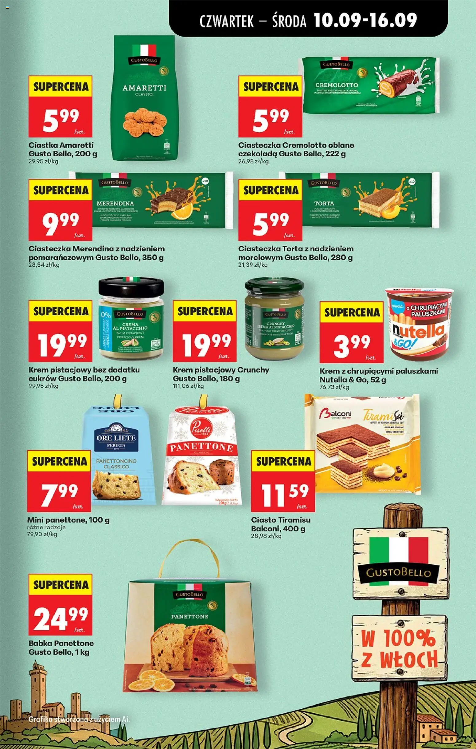 Biedronka gazetka od czwartku od 10.09.2026 | Strona: 63 | Produkty: Ciasto, Gustobello, Czekolada, Krem