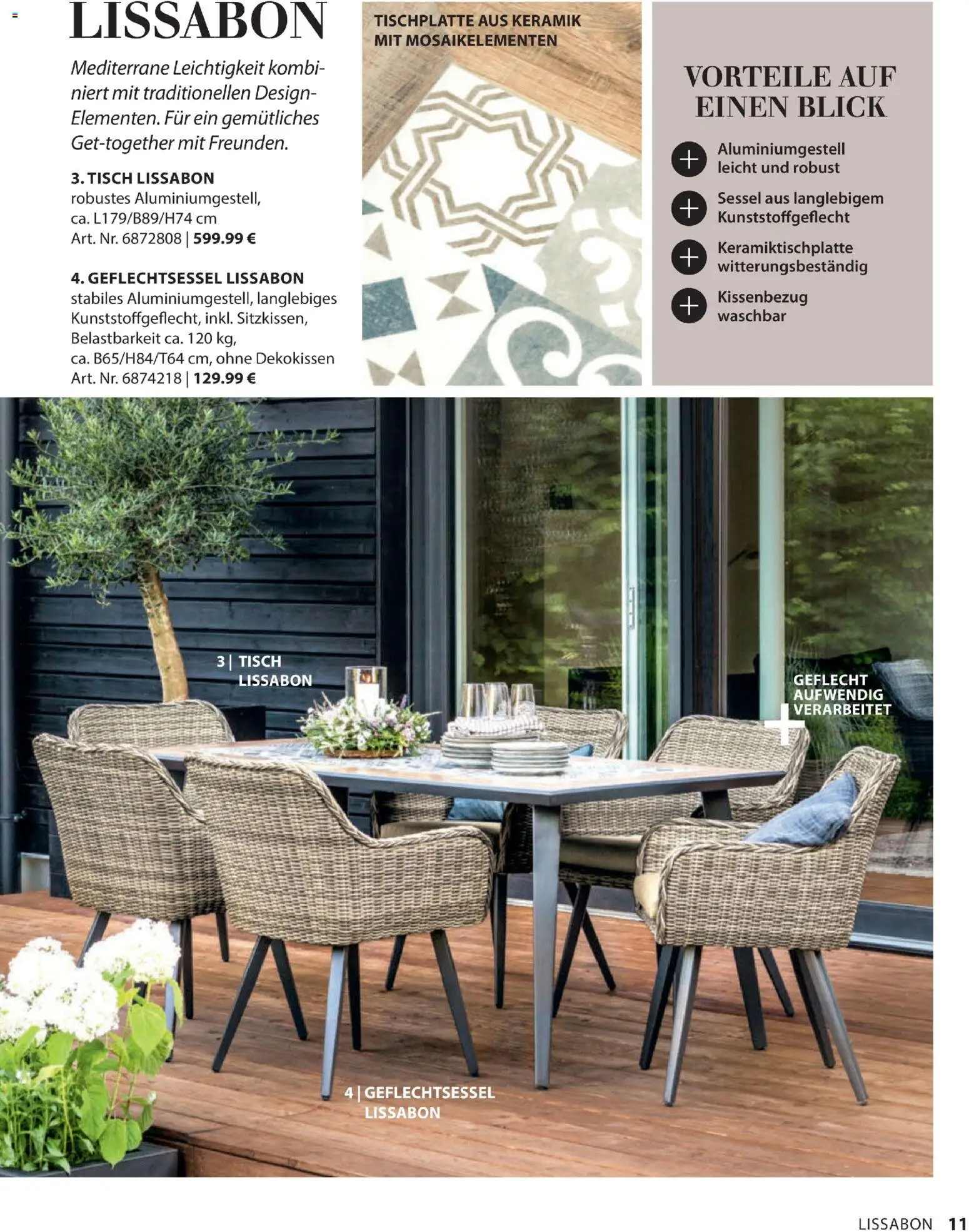 Dehner Gartenmöbel Trends 2026 gültig ab 29.01.2026 | Seite: 11 | Produkte: Sessel, Tisch