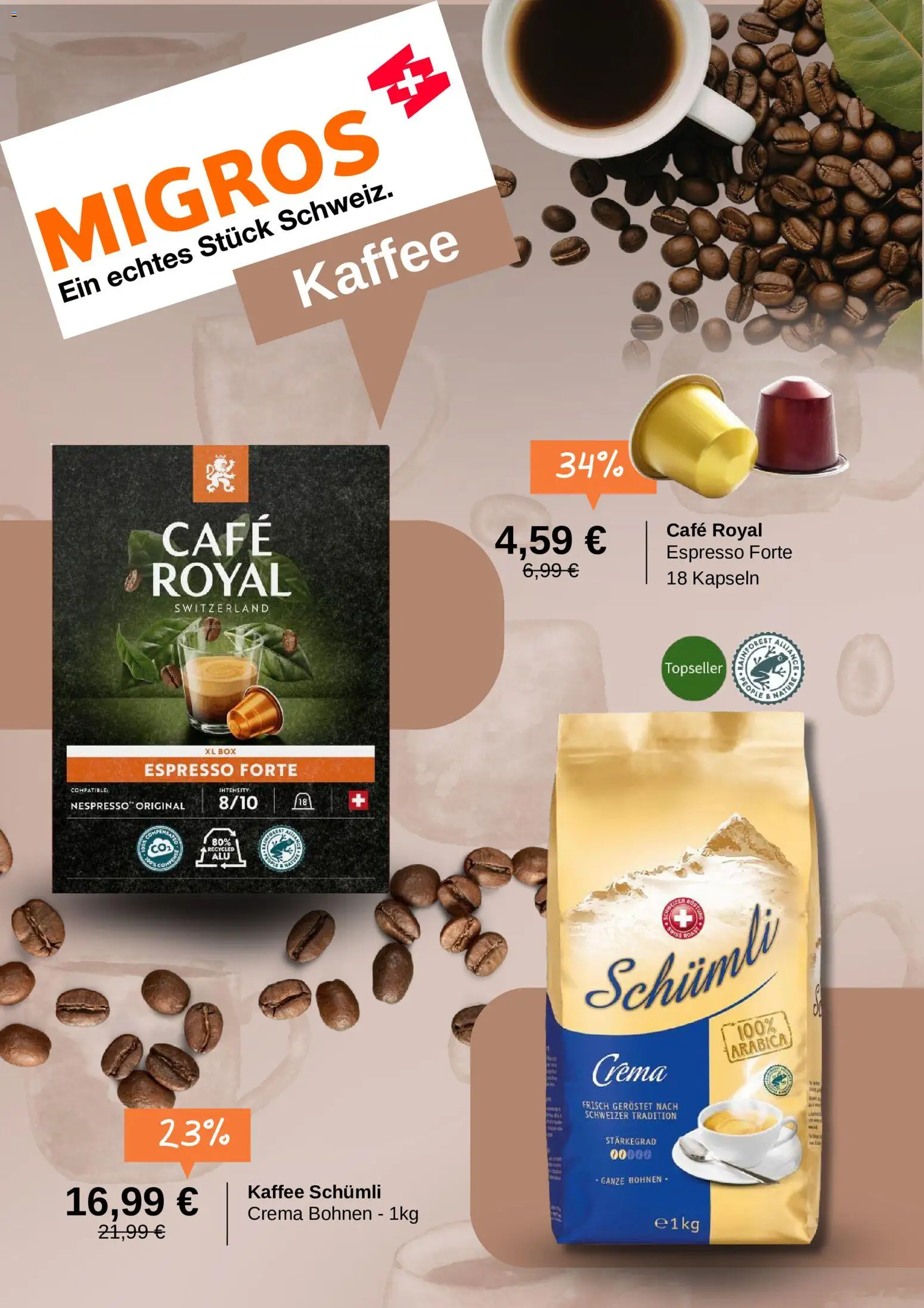 Migros Prospekt 	 – gültig ab 05.05.2026 | Seite: 2 | Produkte: Kaffee, Box