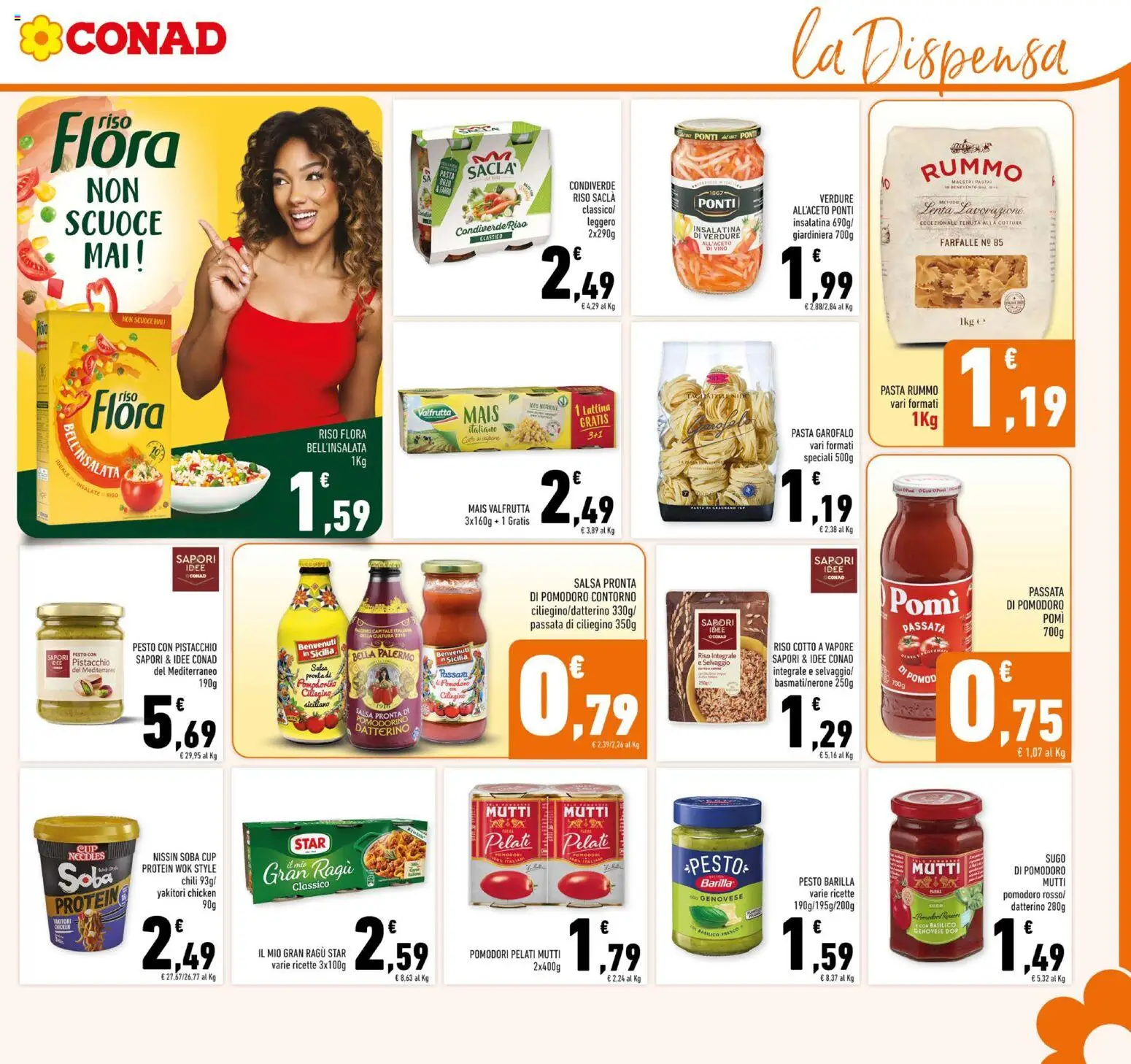 Volantino Conad del 29/07/2026 | Pagina: 15 | Prodotti: Pomodoro, Vino, Pasta, Basilico