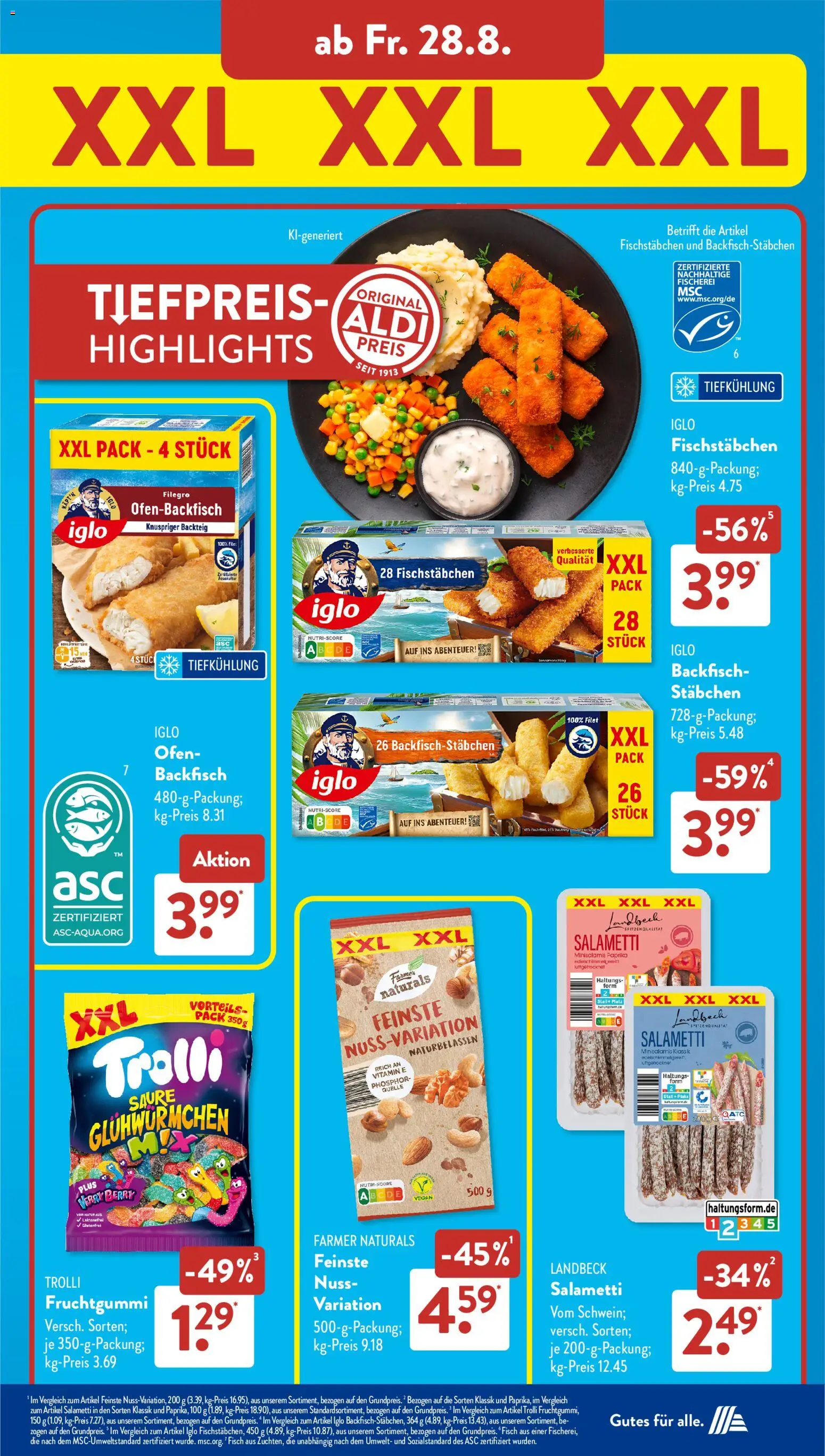 Aldi Süd Prospekt – gültig ab 24.08.2026 | Seite: 20 | Produkte: Cashew, Erdbeeren