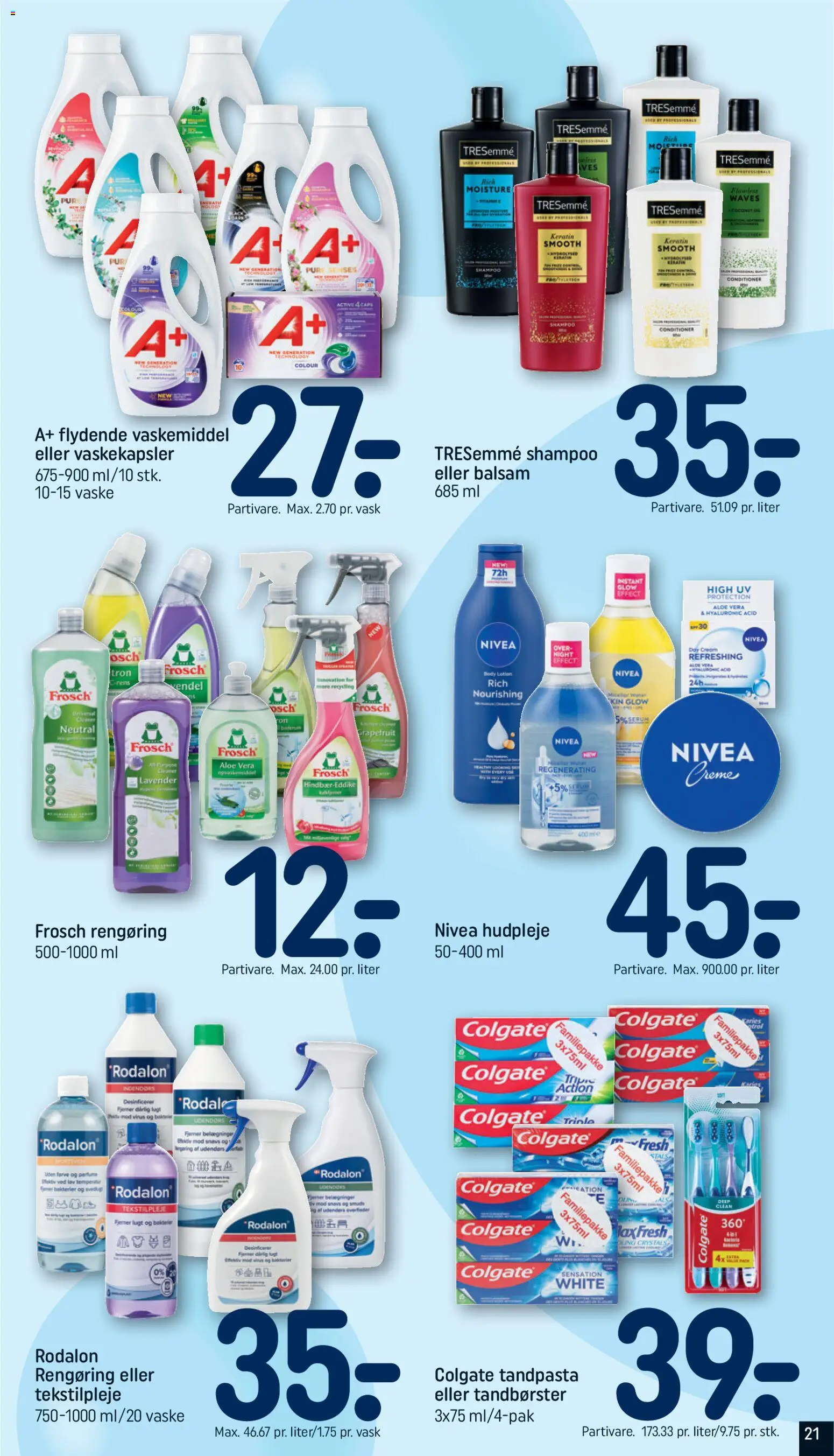 Rema 1000 tilbudsavis – gyldig fra 26.05.2026 | Side: 21 | Produkter: Shampoo, Balsam, Creme, Tandpasta