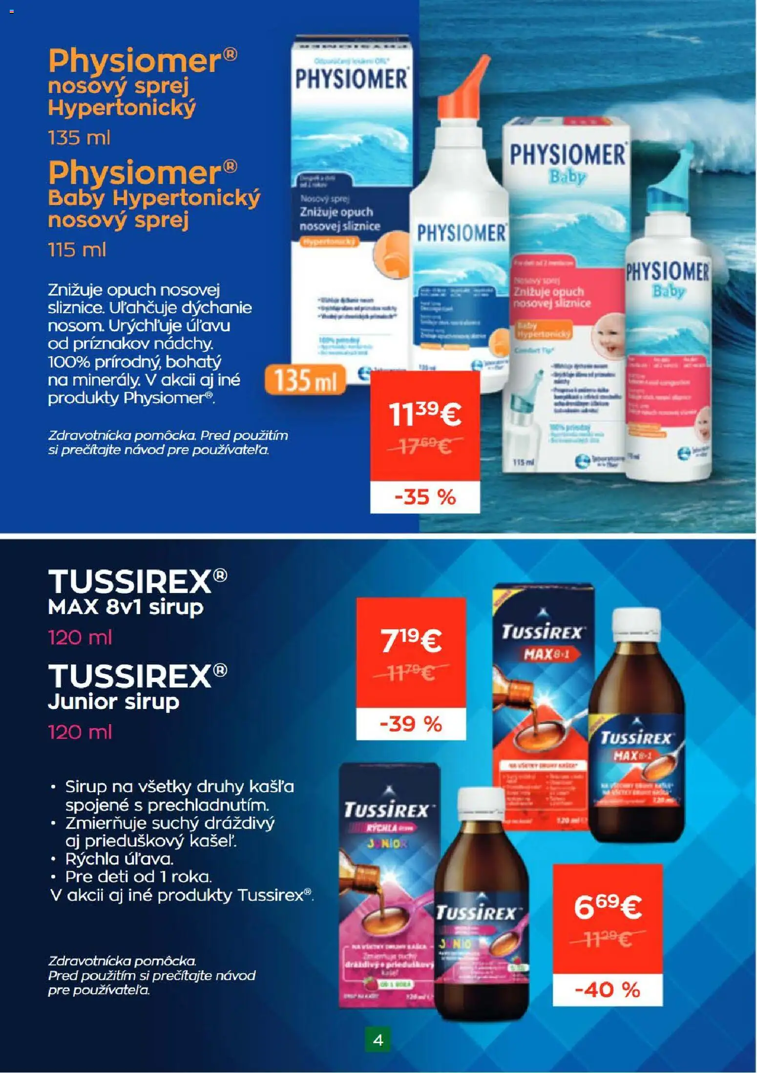 Nové Schneider lekáreň akcie – leták je platný od 02.03.2026 | Strana: 4 | Produkty: Sirup