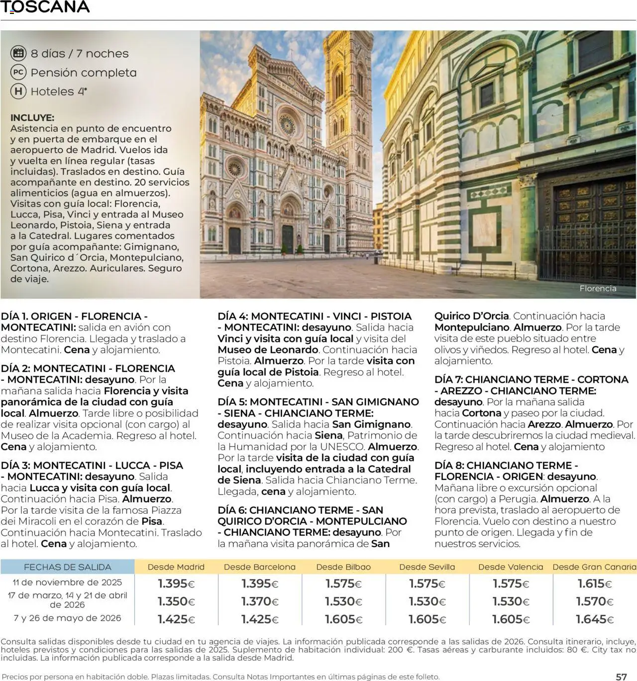 Viajes El Corte Inglés - Club de Vacaciones - Vacaciones Económicas Personalizado │ válido desde el 01/09/2025 | Página: 57 | Productos: Agua