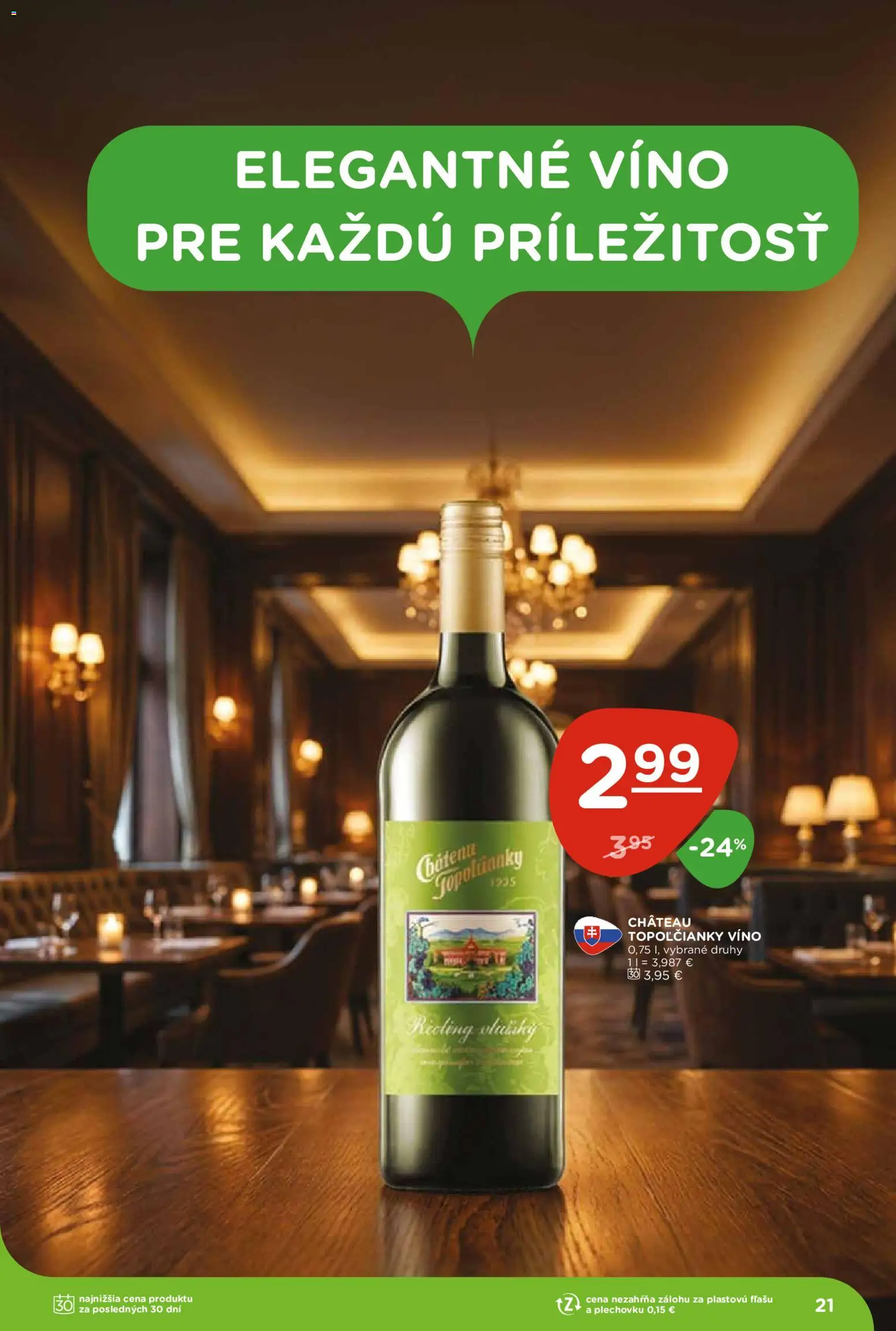 Nové Terno akcie – leták je platný od 27.08.2026 | Strana: 21 | Produkty: Víno