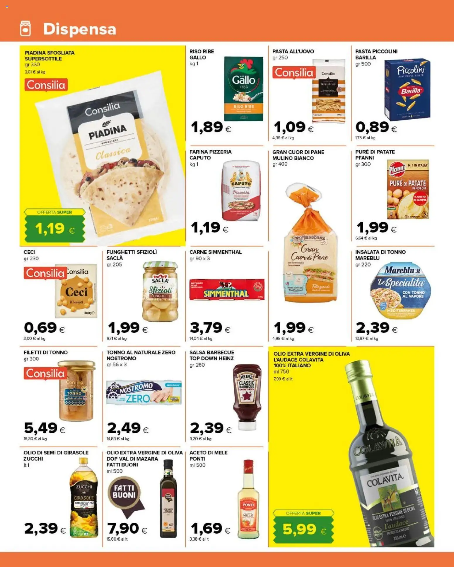 Volantino Tigre del 02/09/2026 | Pagina: 8 | Prodotti: Aceto di mele, Patate, Top, Barilla