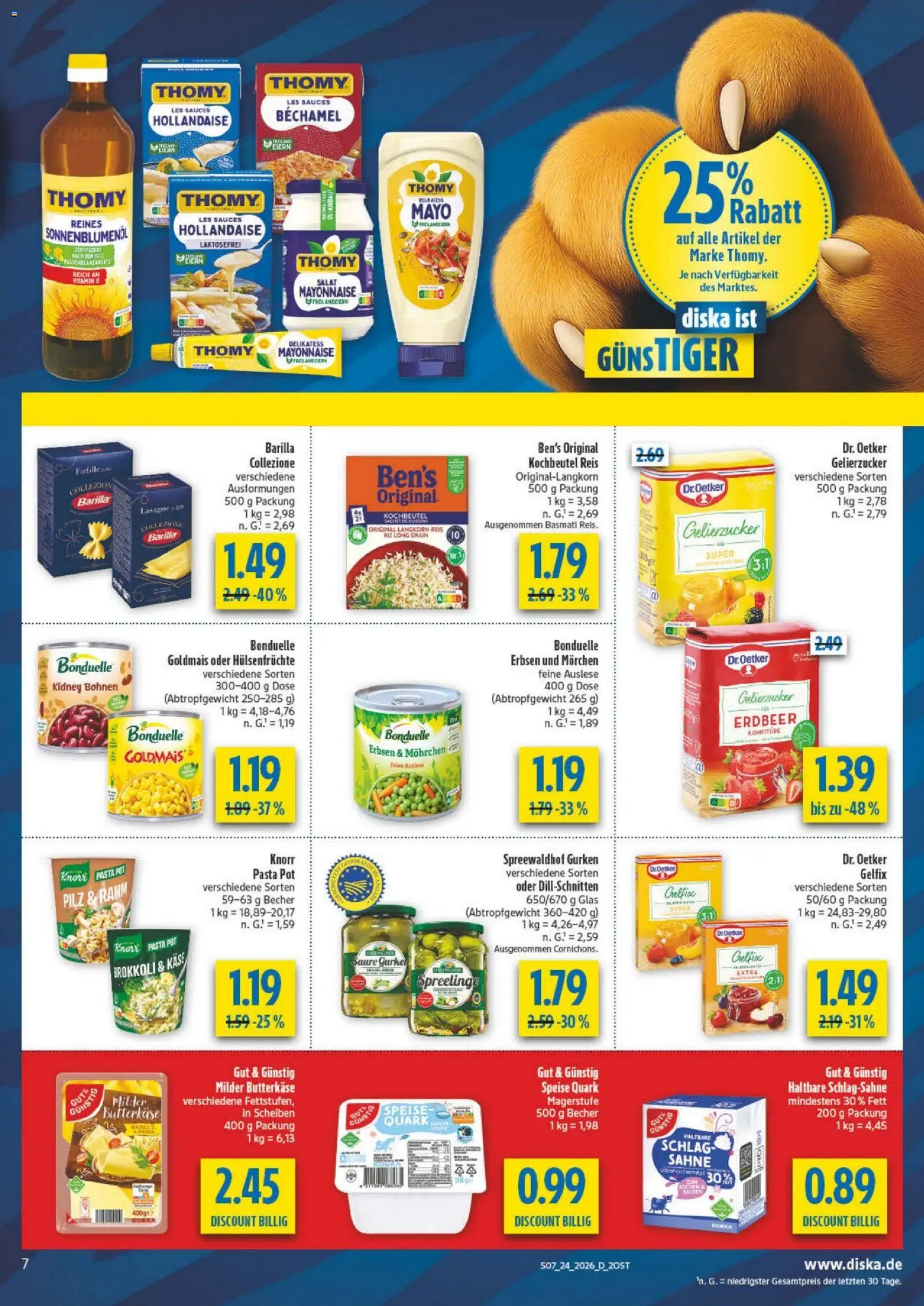 Diska Prospekt – gültig ab 08.06.2026 | Seite: 11 | Produkte: Käse, Brokkoli, Pasta, Reis