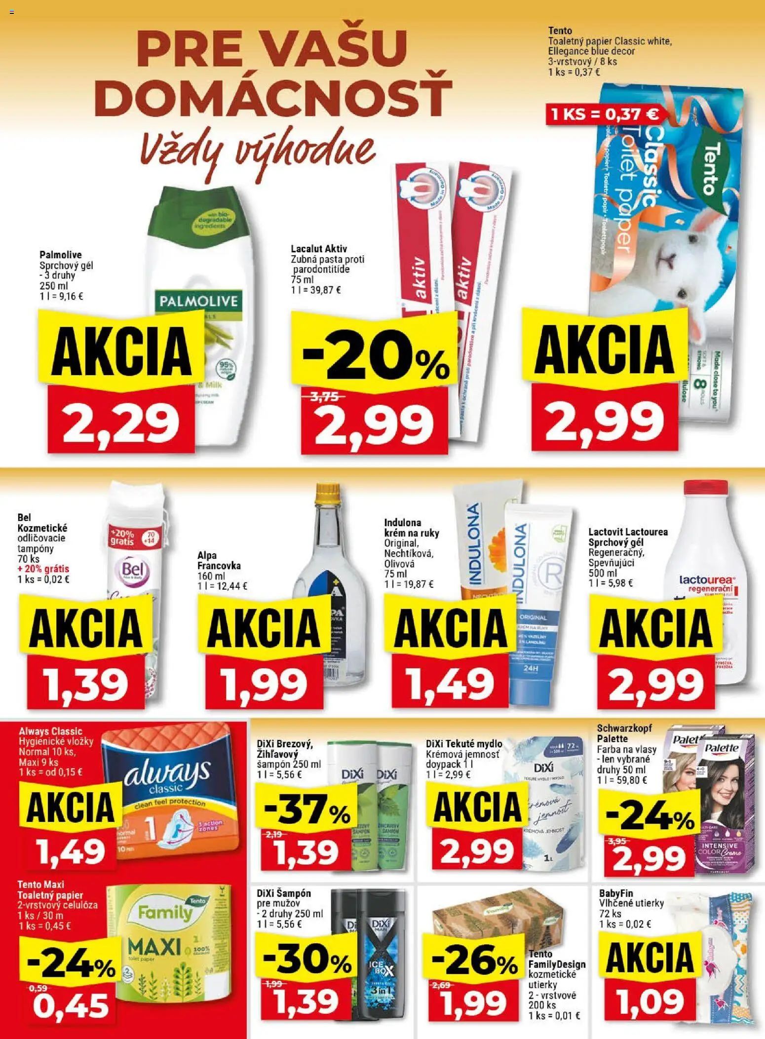 Nové Klas akcie – leták je platný od 11.05.2026 | Strana: 25 | Produkty: Šampón, Mydlo, Krém, Indulona