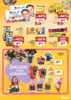 Billa leták platný od 24.06.2026 | Strana: 17 | Produkty: Kinder, Čokoláda, Kvety, Flora
